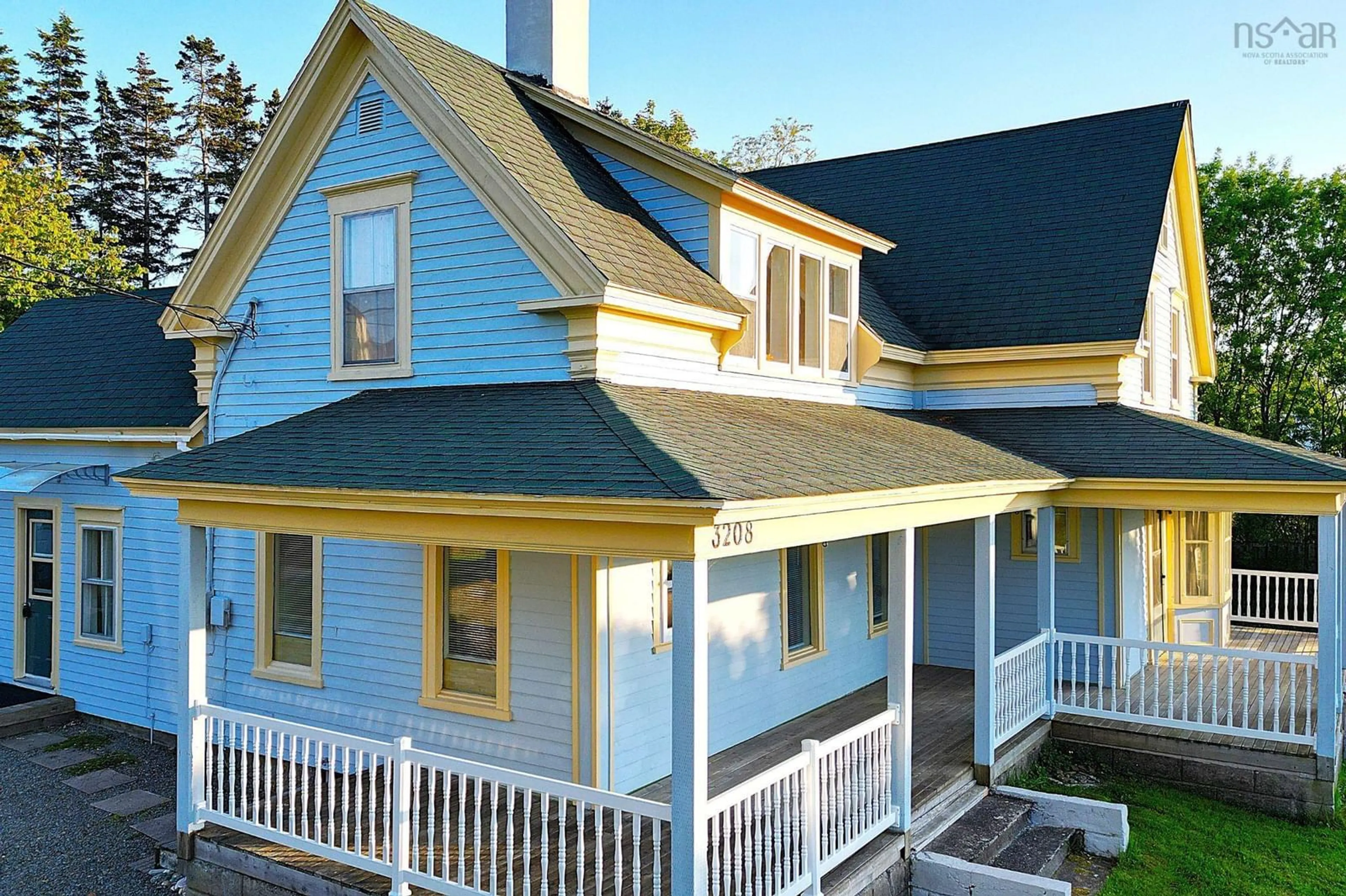 Home with vinyl exterior material, building for 3208 Highway 1, Belliveaus Cove Nova Scotia B0W 1J0