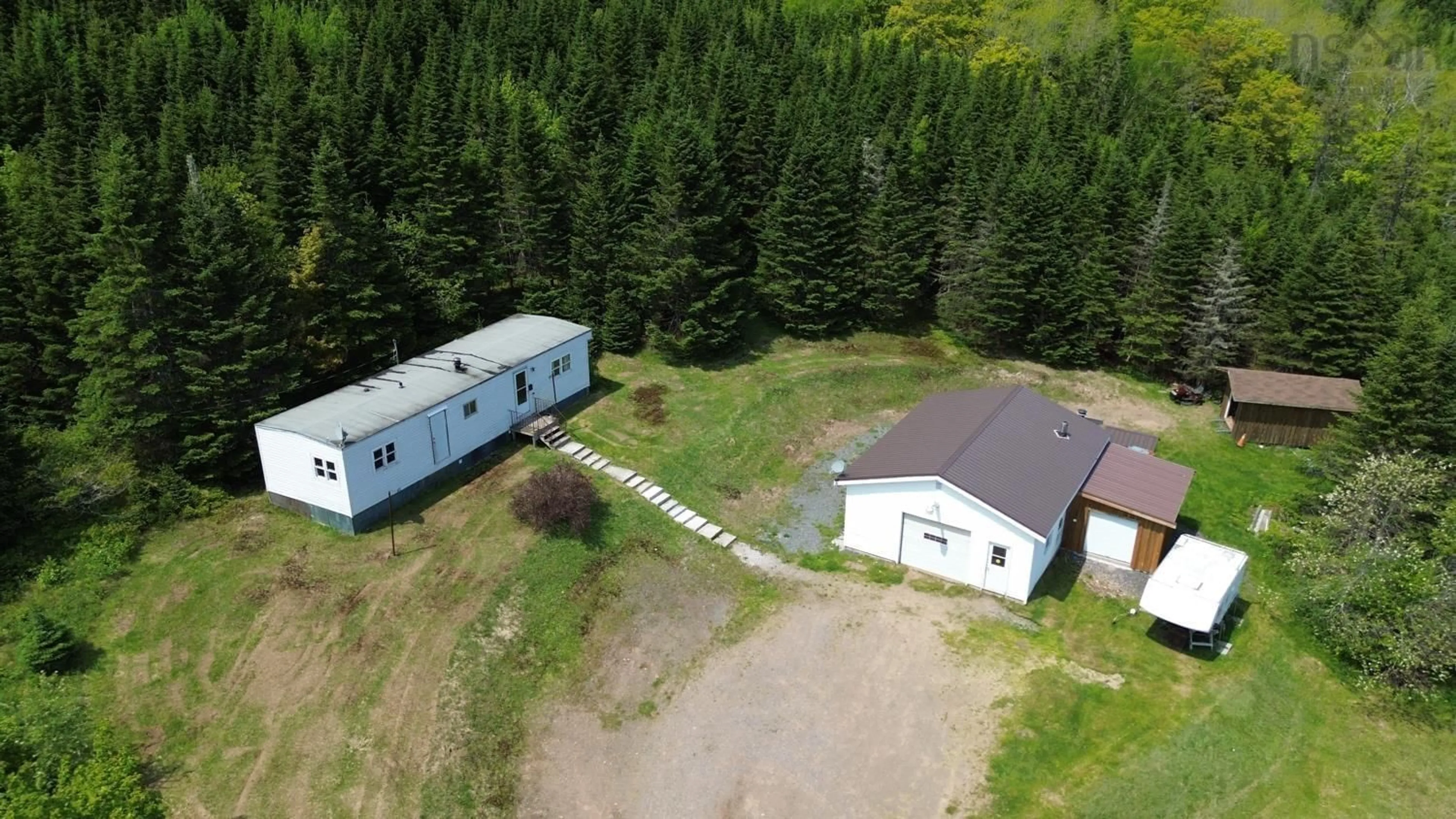 A pic from outside/outdoor area/front of a property/back of a property/a pic from drone, unknown for 34 Bergman Lane, Mount Thom Nova Scotia B0K 1P0