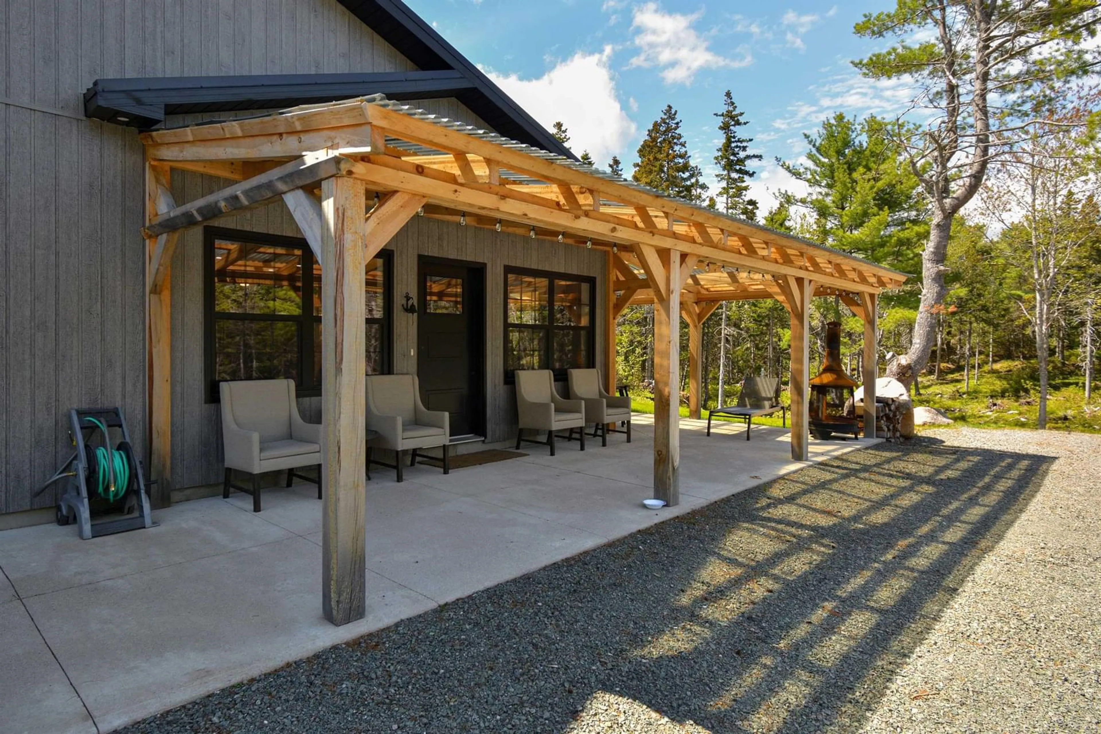 Patio, street for Cabot Trail, Ingonish Nova Scotia B0C 1L0