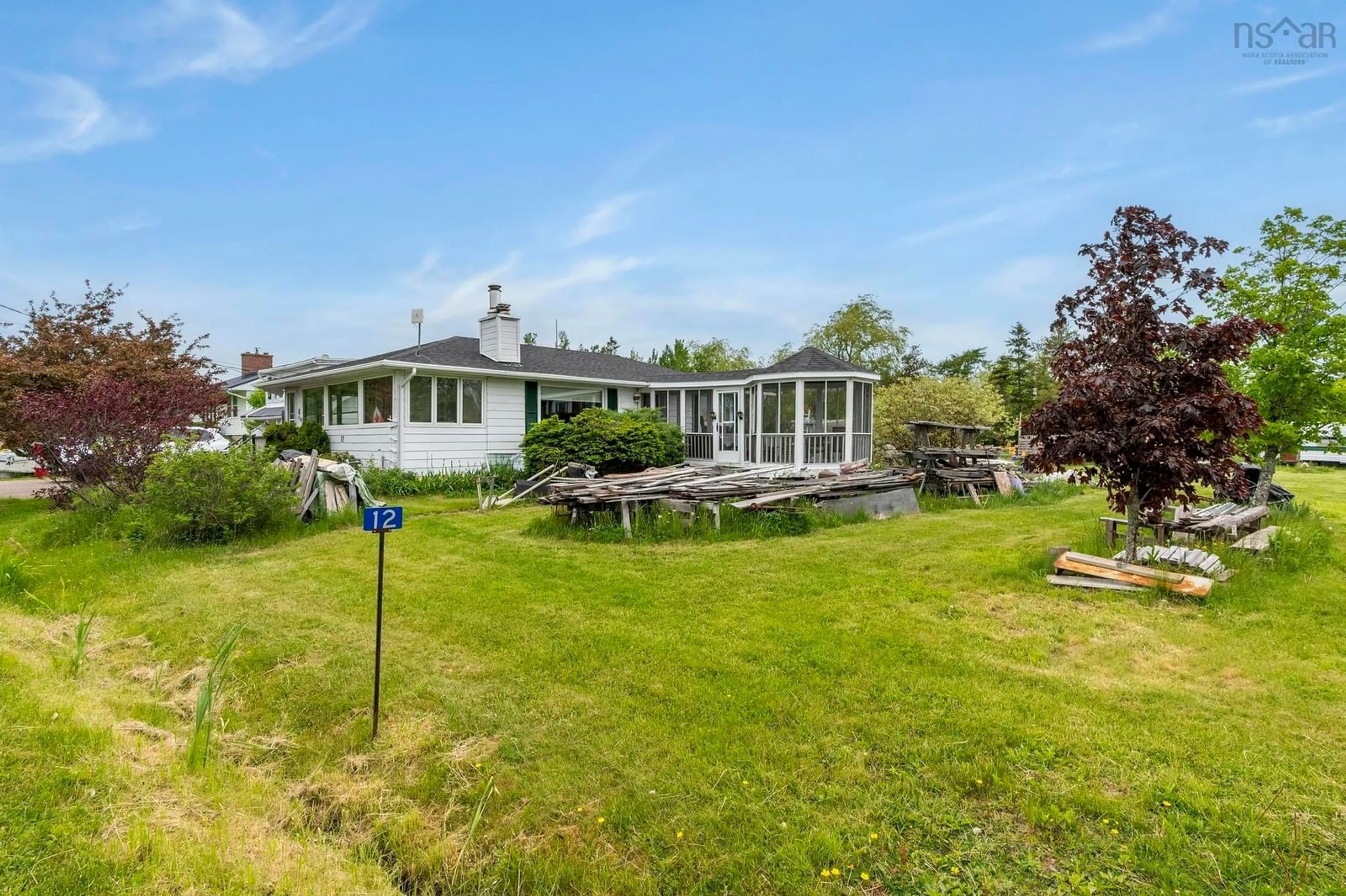 A pic from outside/outdoor area/front of a property/back of a property/a pic from drone, unknown for 12 Maclew Rd, Brule Point Nova Scotia B0K 1V0