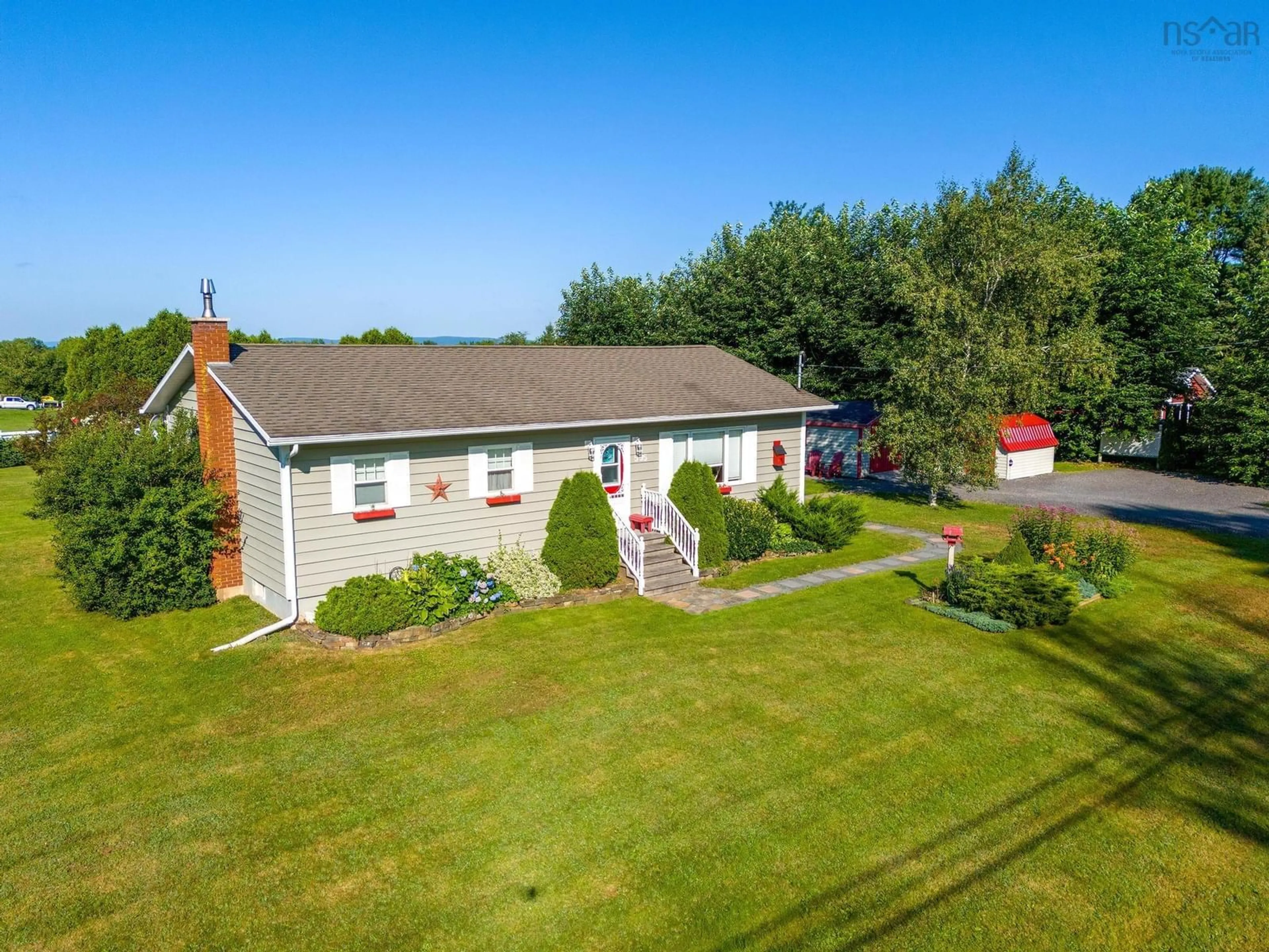 A pic from outside/outdoor area/front of a property/back of a property/a pic from drone, unknown for 595 Tremont Mountain Road, Tremont Nova Scotia B0P 1R0