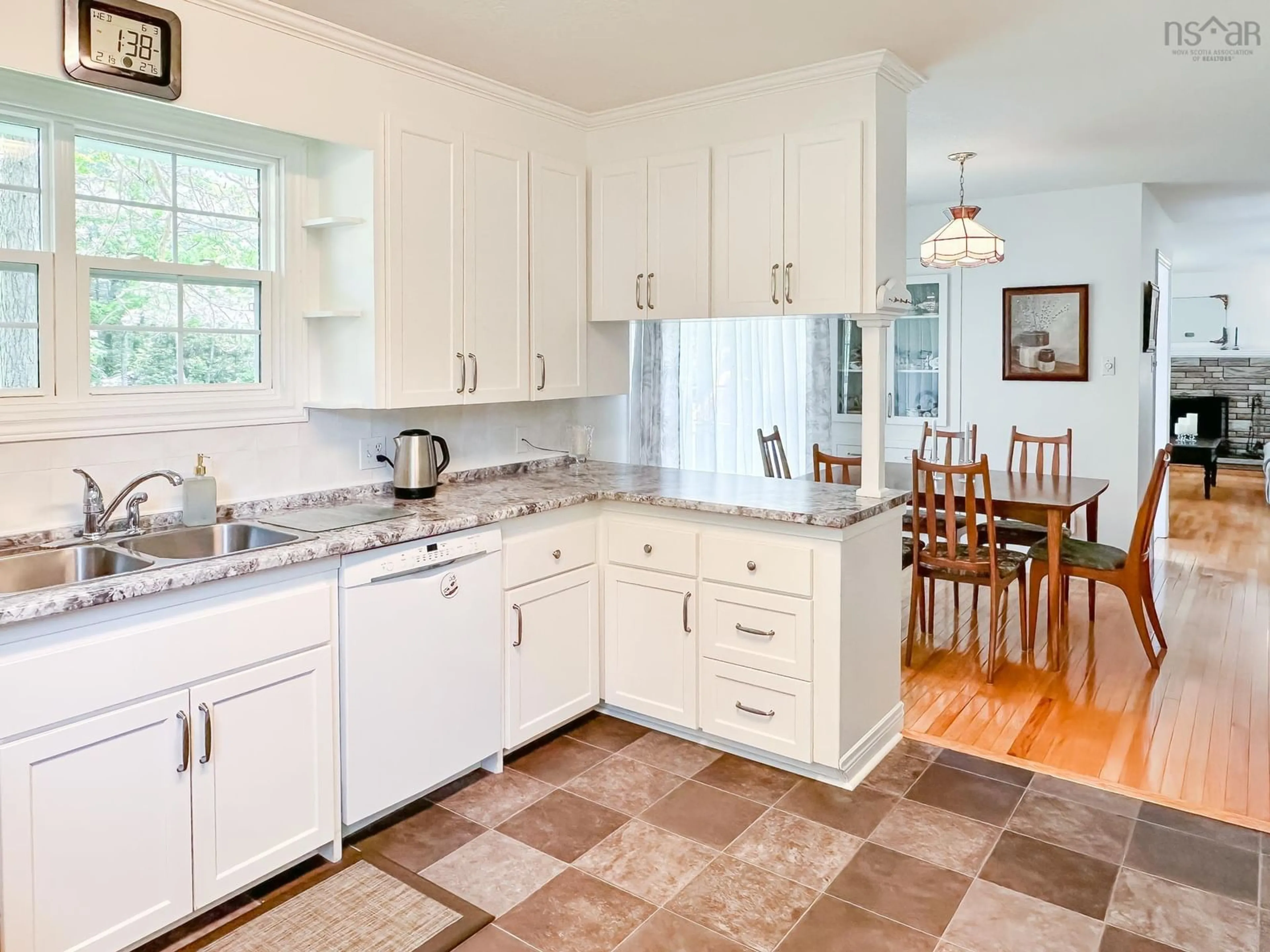 Open concept kitchen, ceramic/tile floor for 3090 Cornwallis Cres, Coldbrook Nova Scotia B4R 1A2
