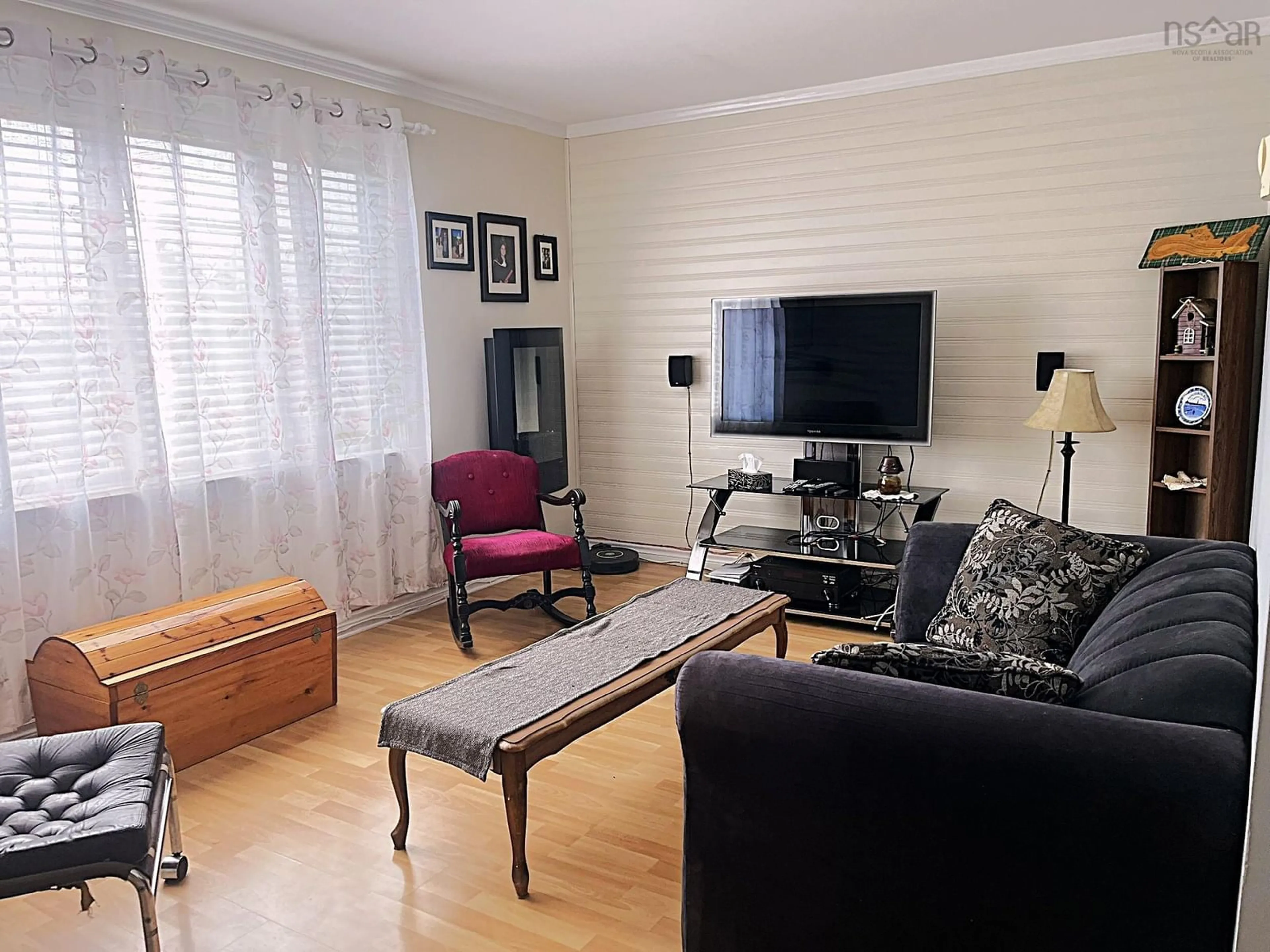Living room with furniture, wood/laminate floor for 1049 Evanston Rd, Evanston Nova Scotia B0E 1J0