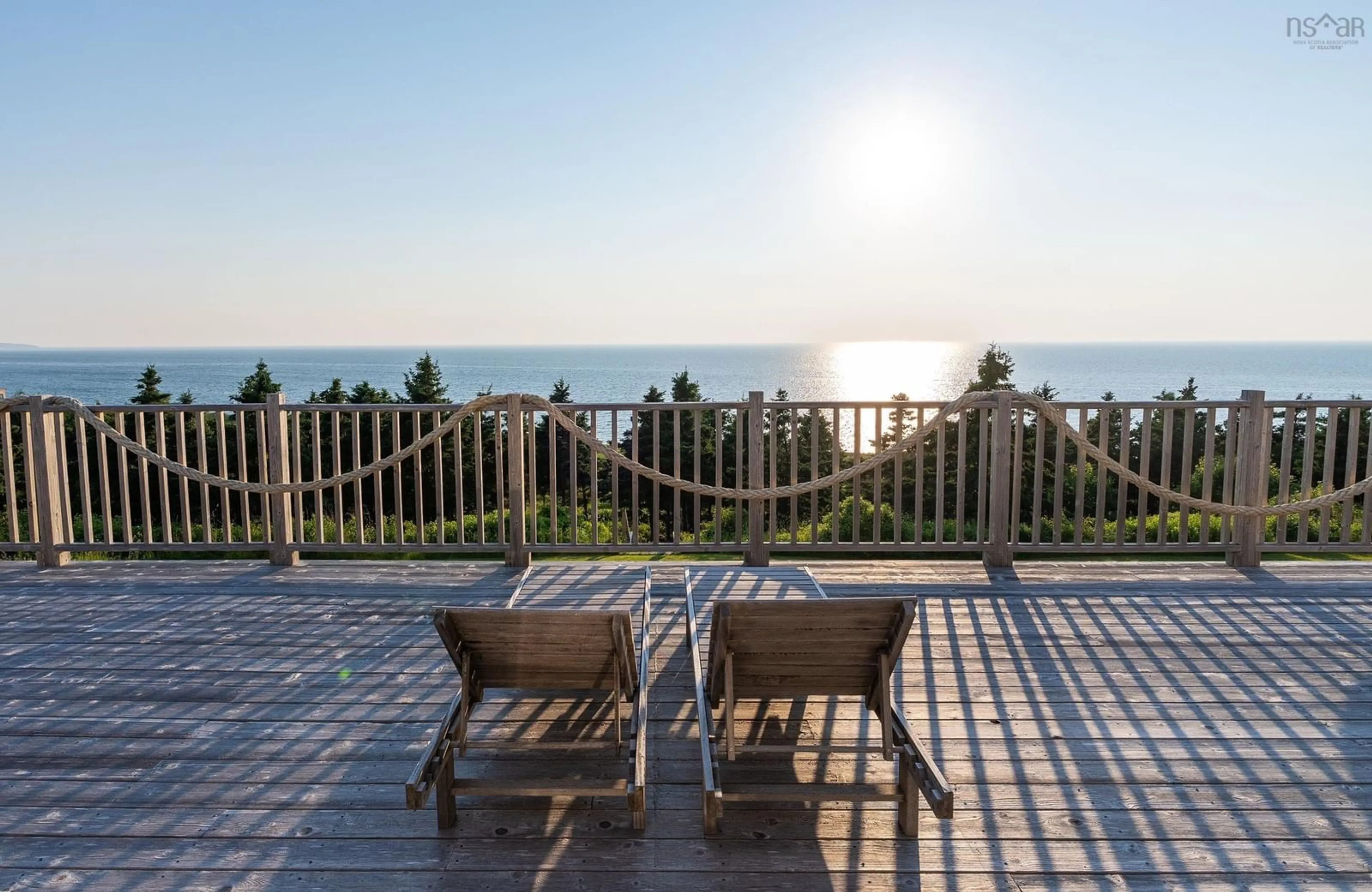 Patio, water/lake/river/ocean view for 3589 Shore Rd, Margaree Harbour Nova Scotia B0E 2B0