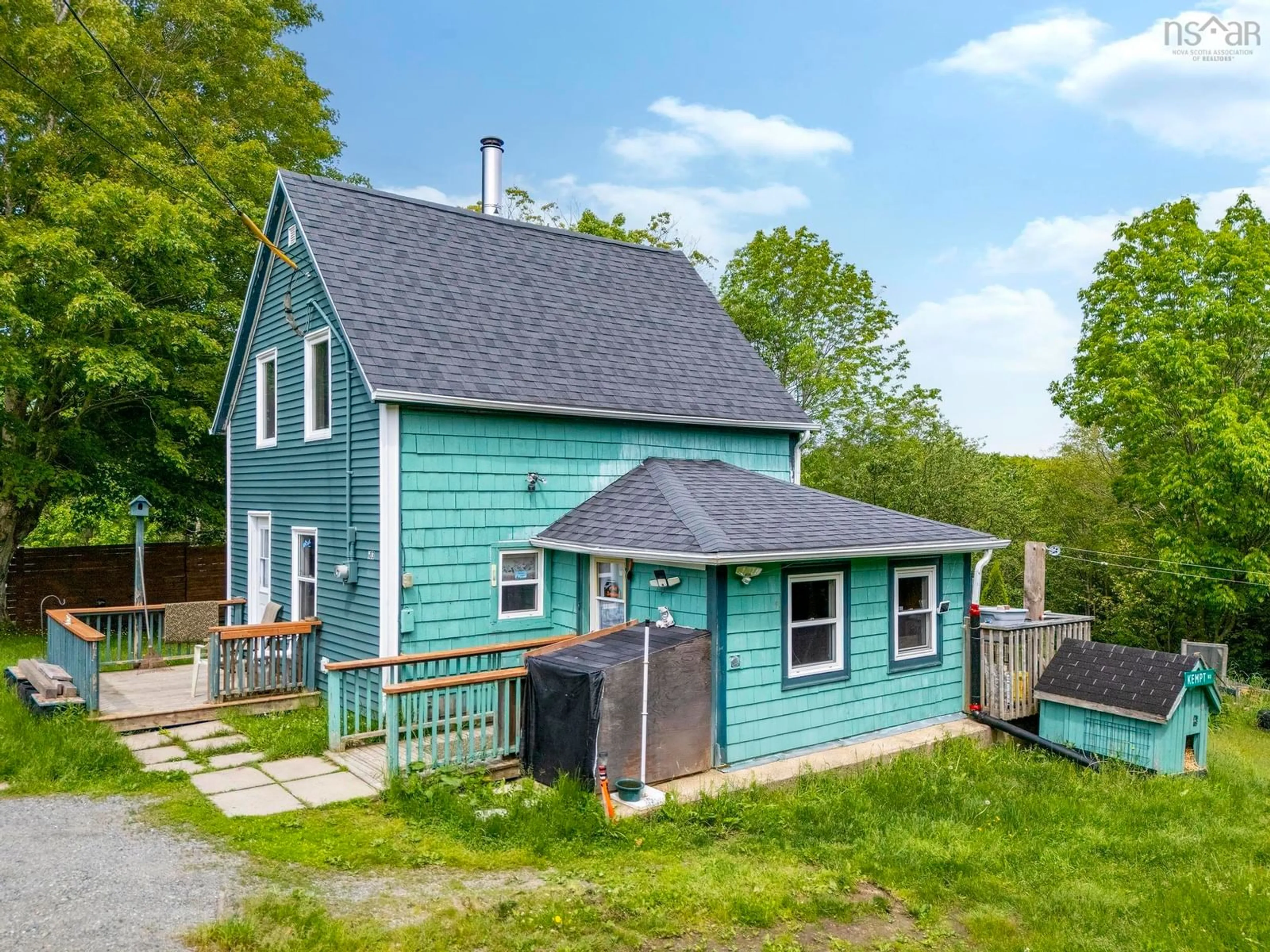 A pic from outside/outdoor area/front of a property/back of a property/a pic from drone, street for 903 Weymouth Falls Rd, Weymouth Falls Nova Scotia B0W 3T0
