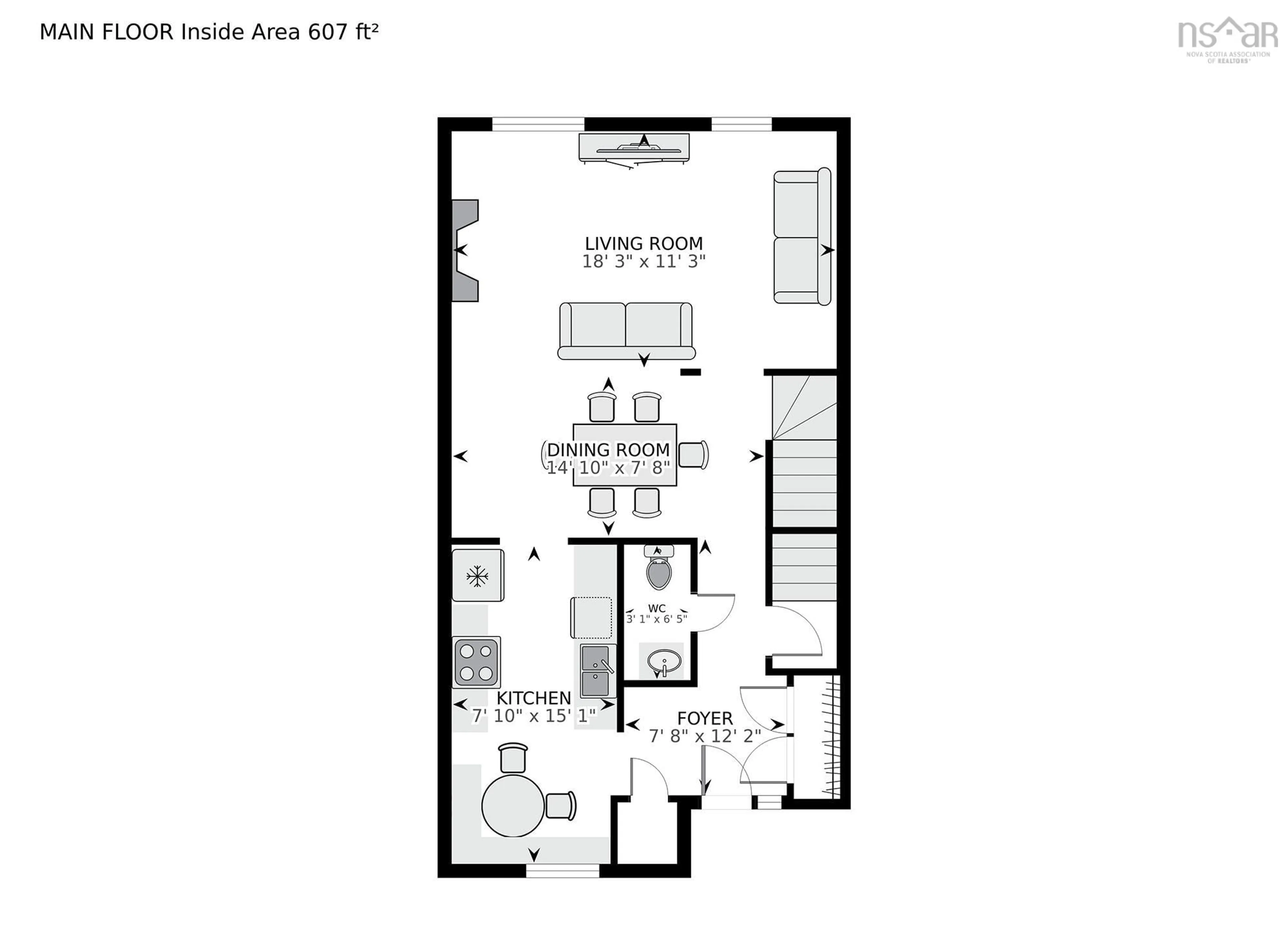 Floor plan for 4 Collins Grove Ridge, Dartmouth Nova Scotia B2W 5Y2