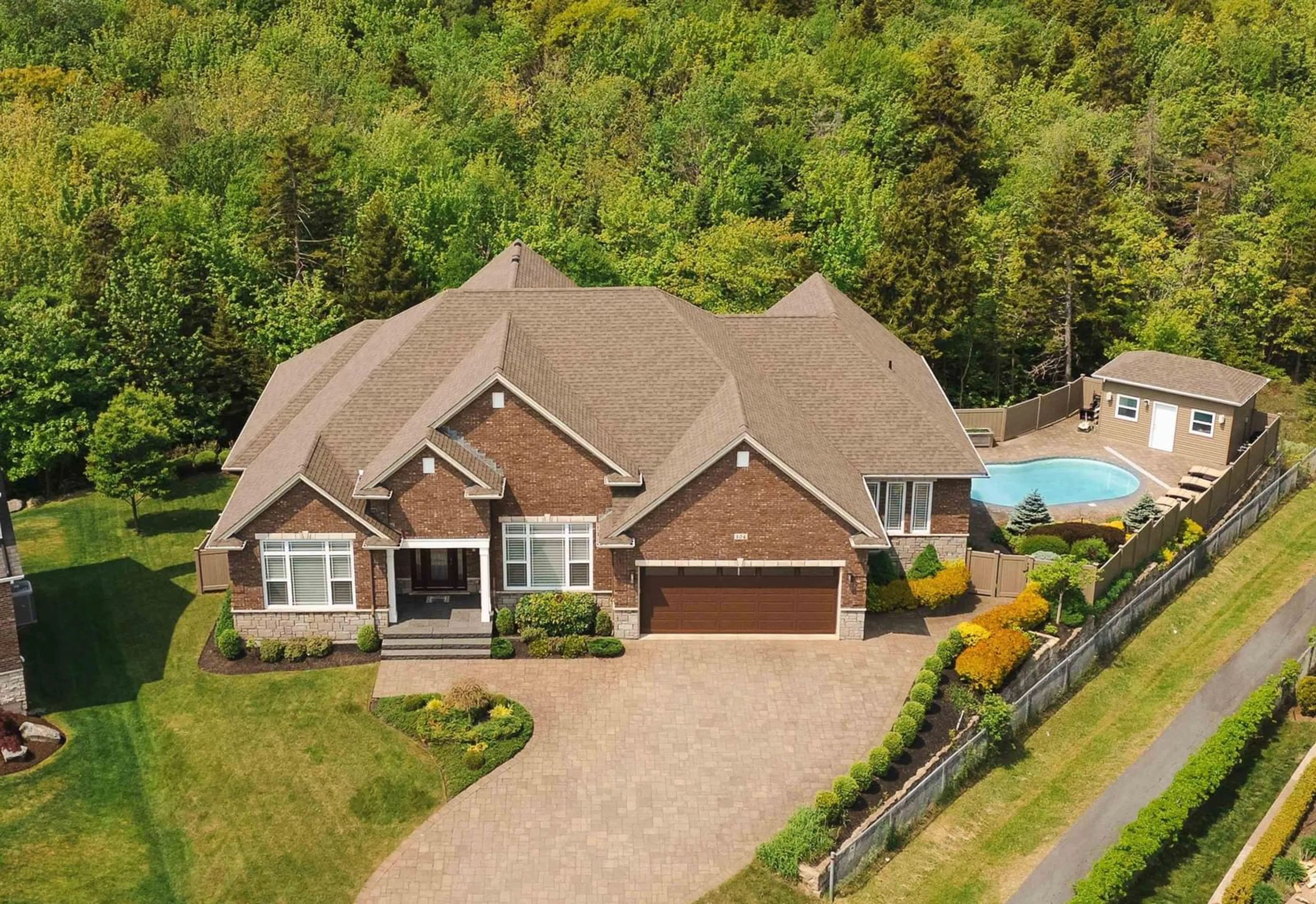 A pic from outside/outdoor area/front of a property/back of a property/a pic from drone, unknown for 104 Shaughnessy Pl, Bedford Nova Scotia B4A 0A1