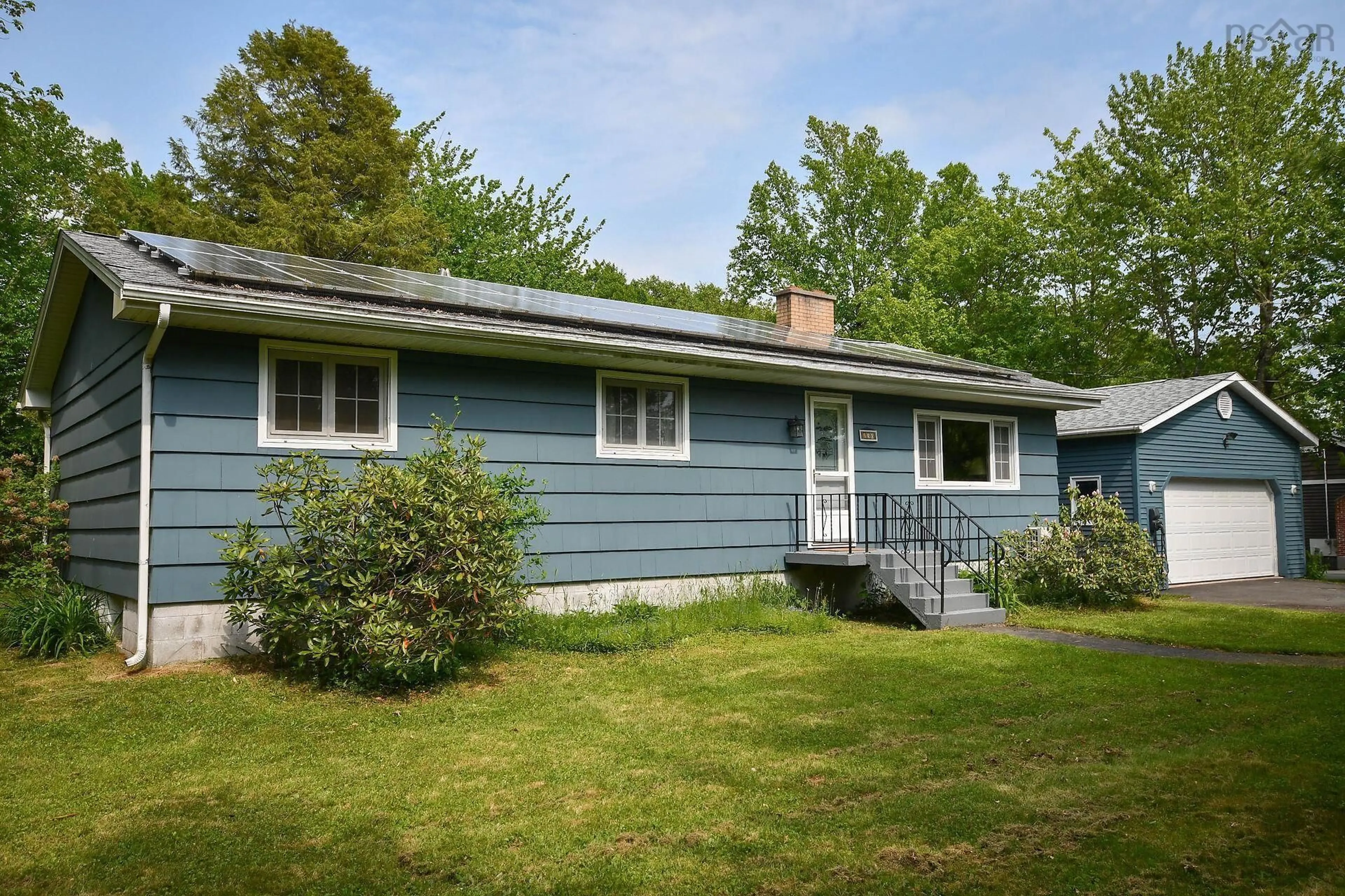 Home with vinyl exterior material, street for 150 Ponderosa Dr, Lake Echo Nova Scotia B3E 1C9