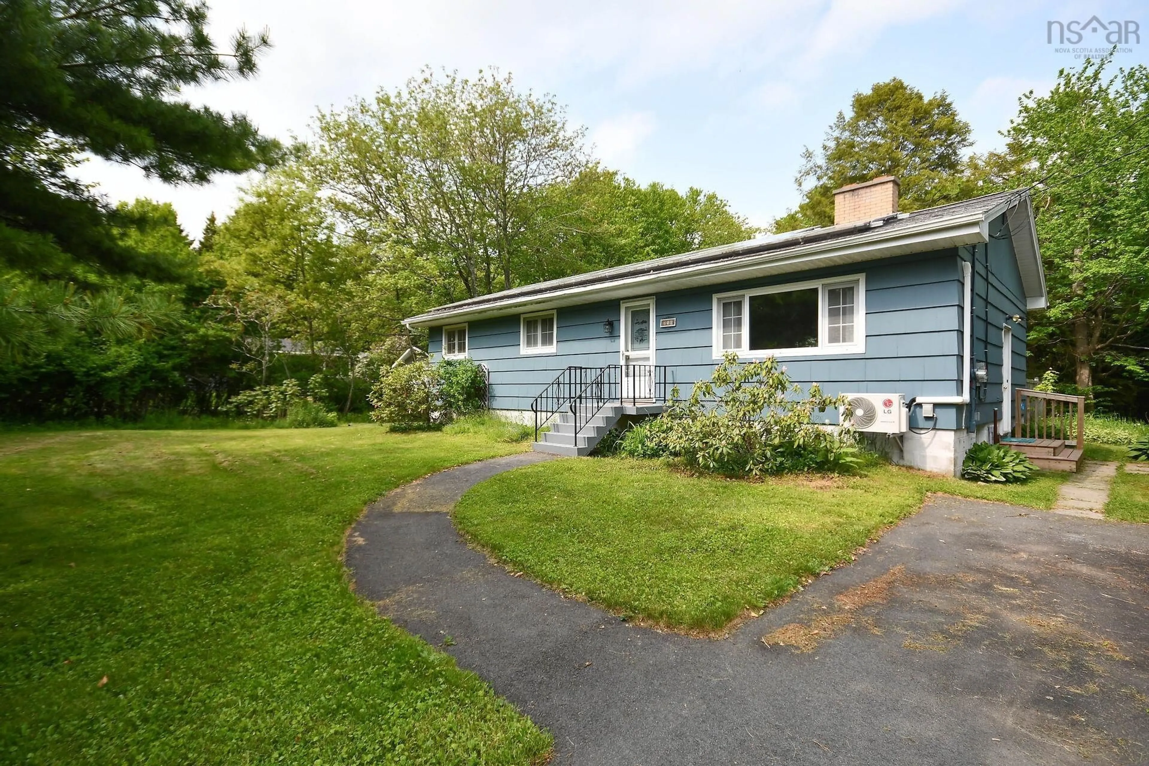 Home with vinyl exterior material, street for 150 Ponderosa Dr, Lake Echo Nova Scotia B3E 1C9