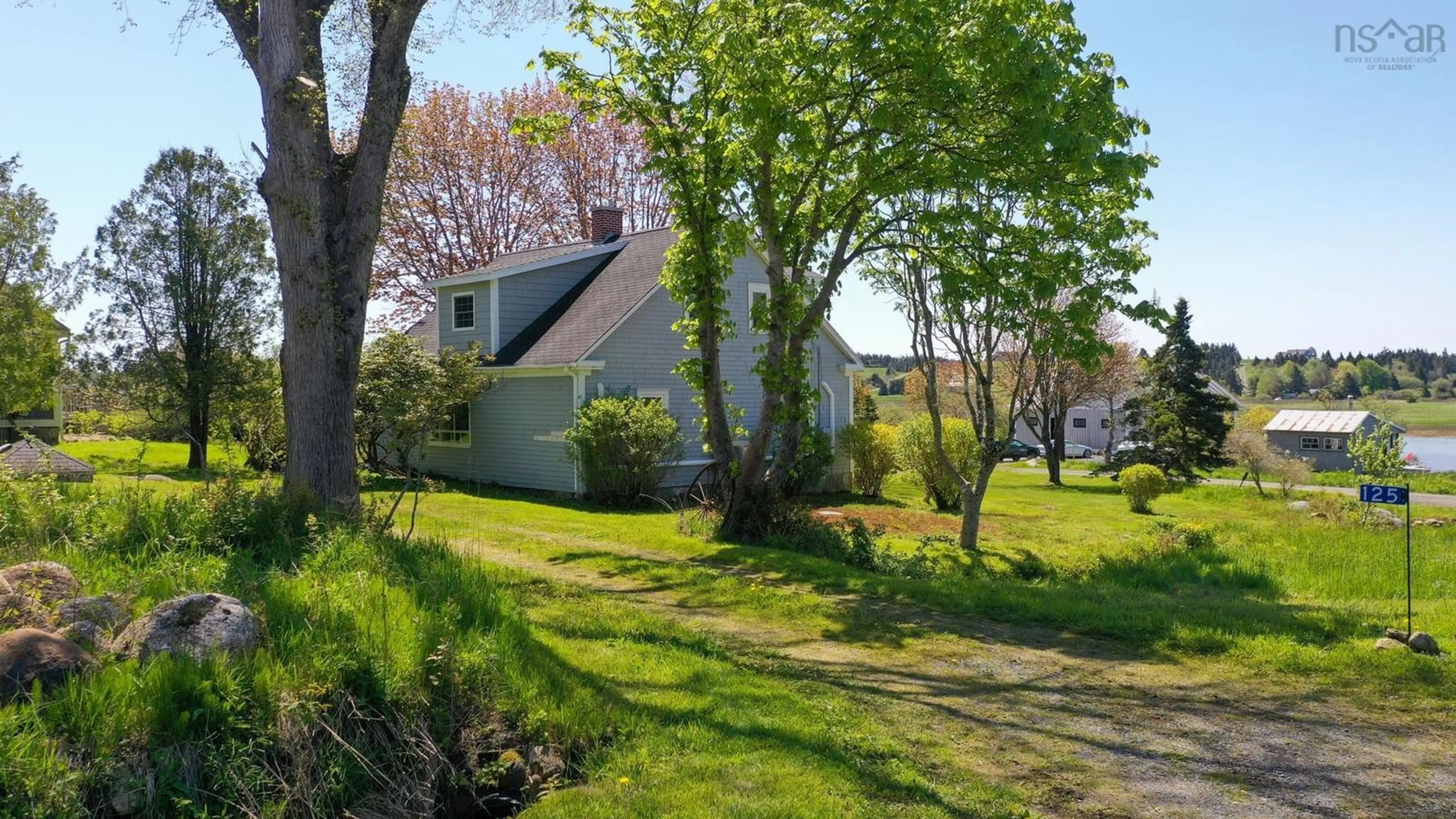 A pic from outside/outdoor area/front of a property/back of a property/a pic from drone, street for 125 Five Houses Road, Five Houses Nova Scotia B0J 2W0