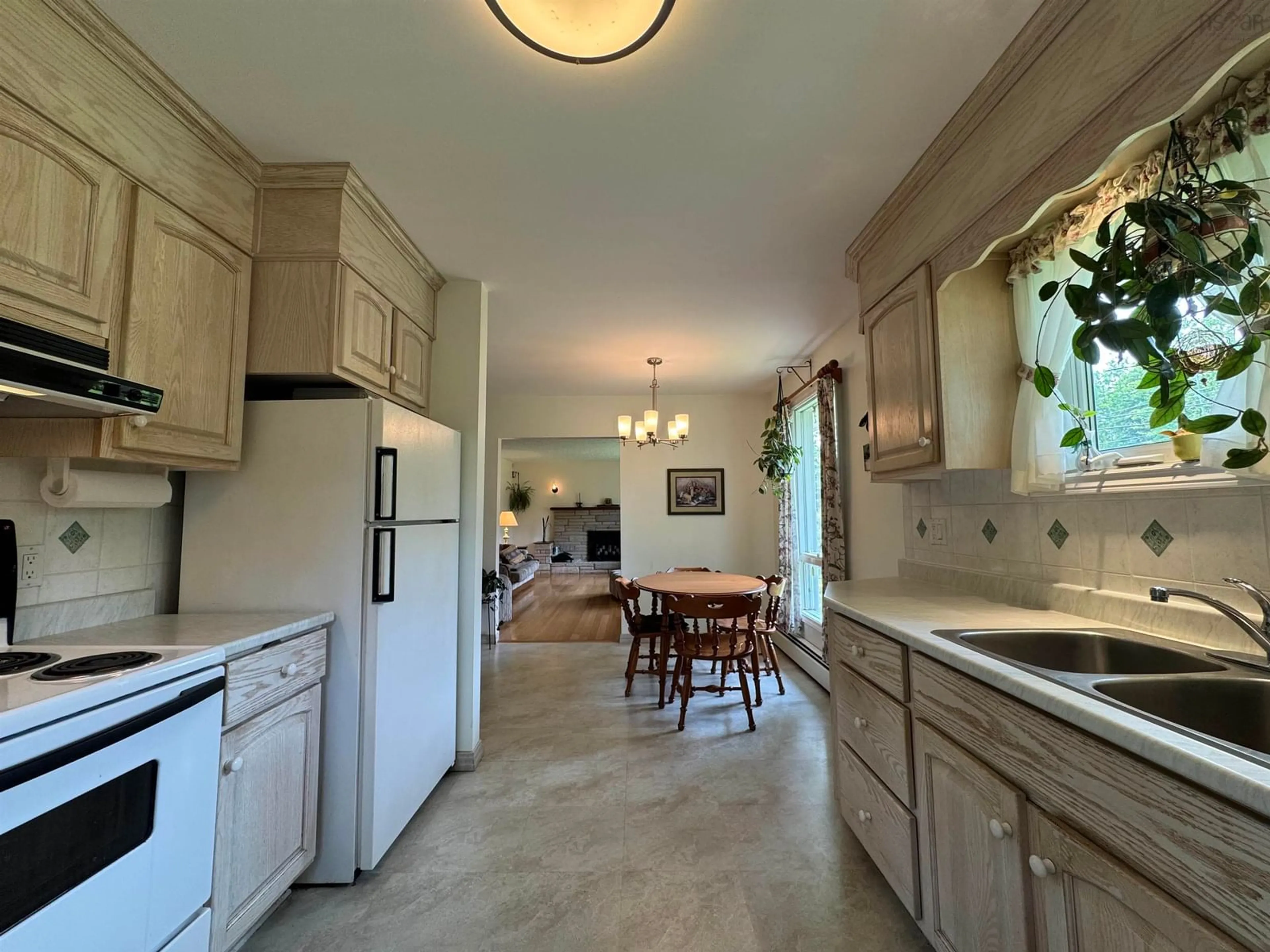 Open concept kitchen, ceramic/tile floor for 4438 Little Harbour Rd, Frasers Mountain Nova Scotia B2H 5C4