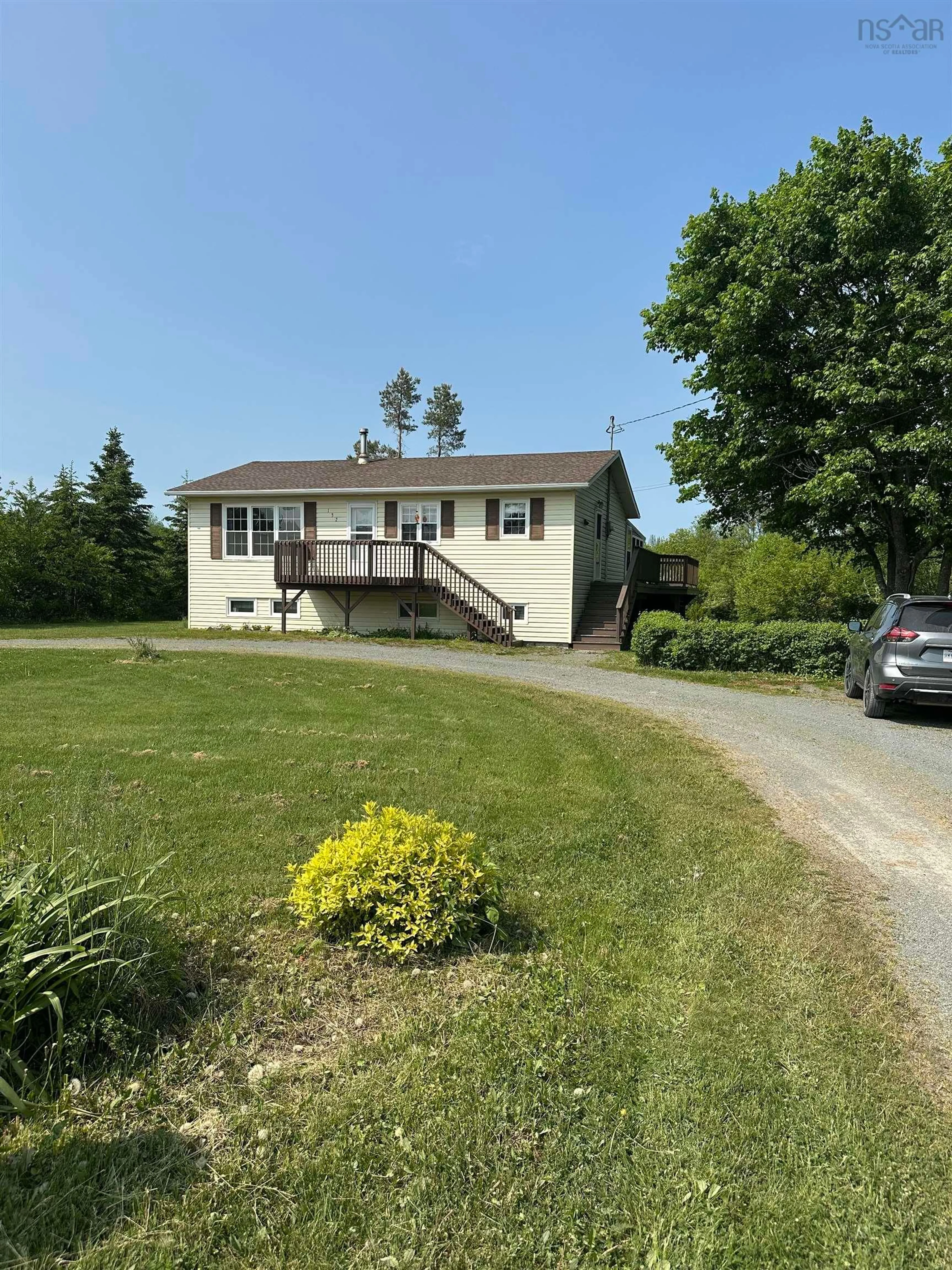 A pic from outside/outdoor area/front of a property/back of a property/a pic from drone, street for 132 Purlbrook Road, Purlbrook Nova Scotia B2G 2L3