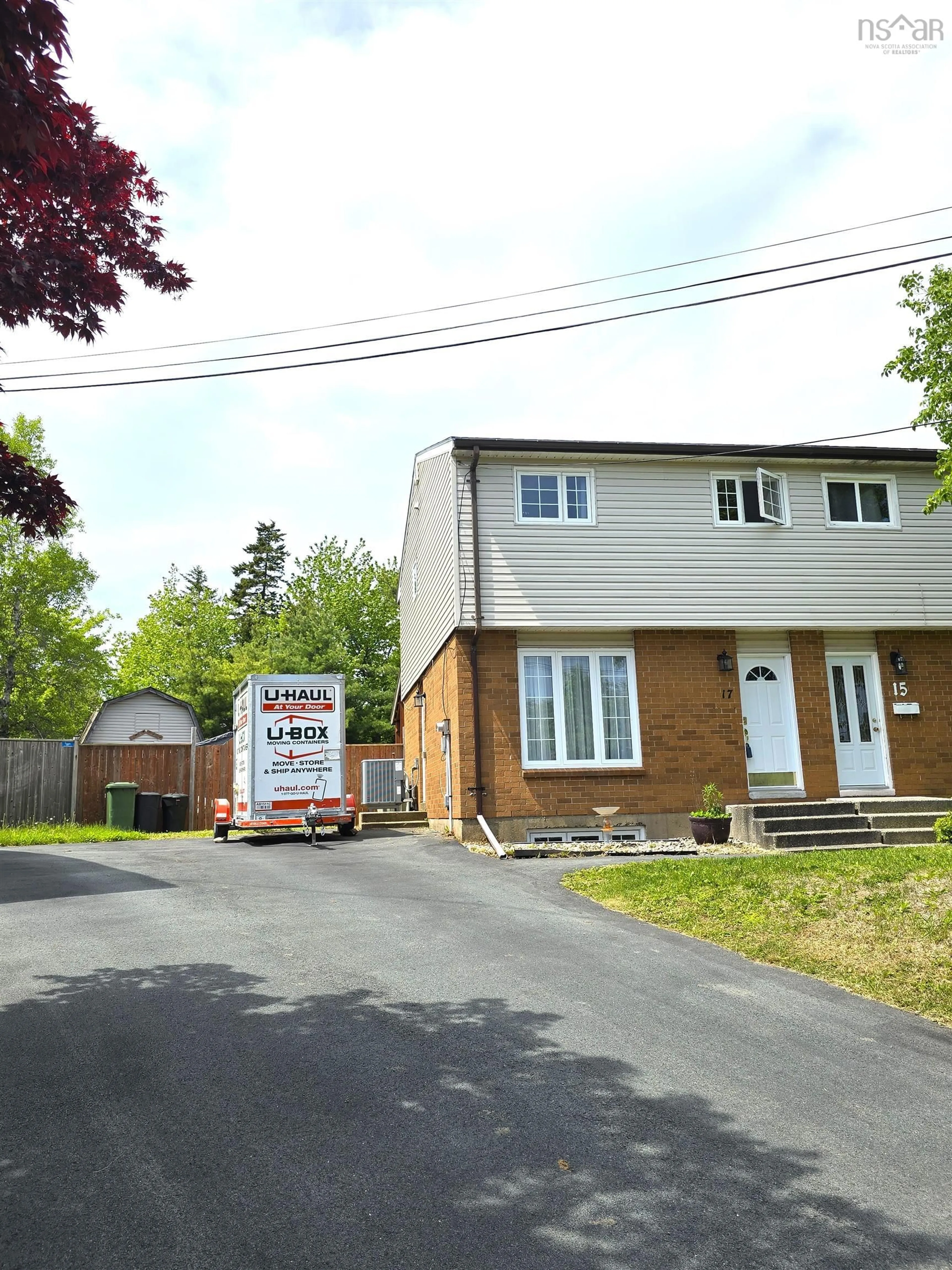 A pic from outside/outdoor area/front of a property/back of a property/a pic from drone, street for 17 Afton Crt, Dartmouth Nova Scotia B2V 1M2