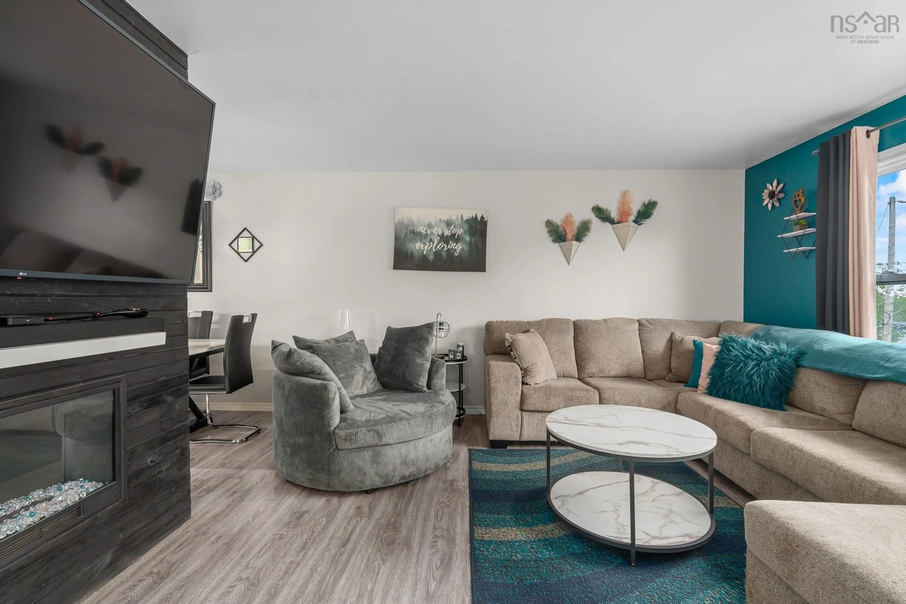 Living room with furniture, unknown for 12 Wamphray Cres, Dartmouth Nova Scotia B2W 4Y6