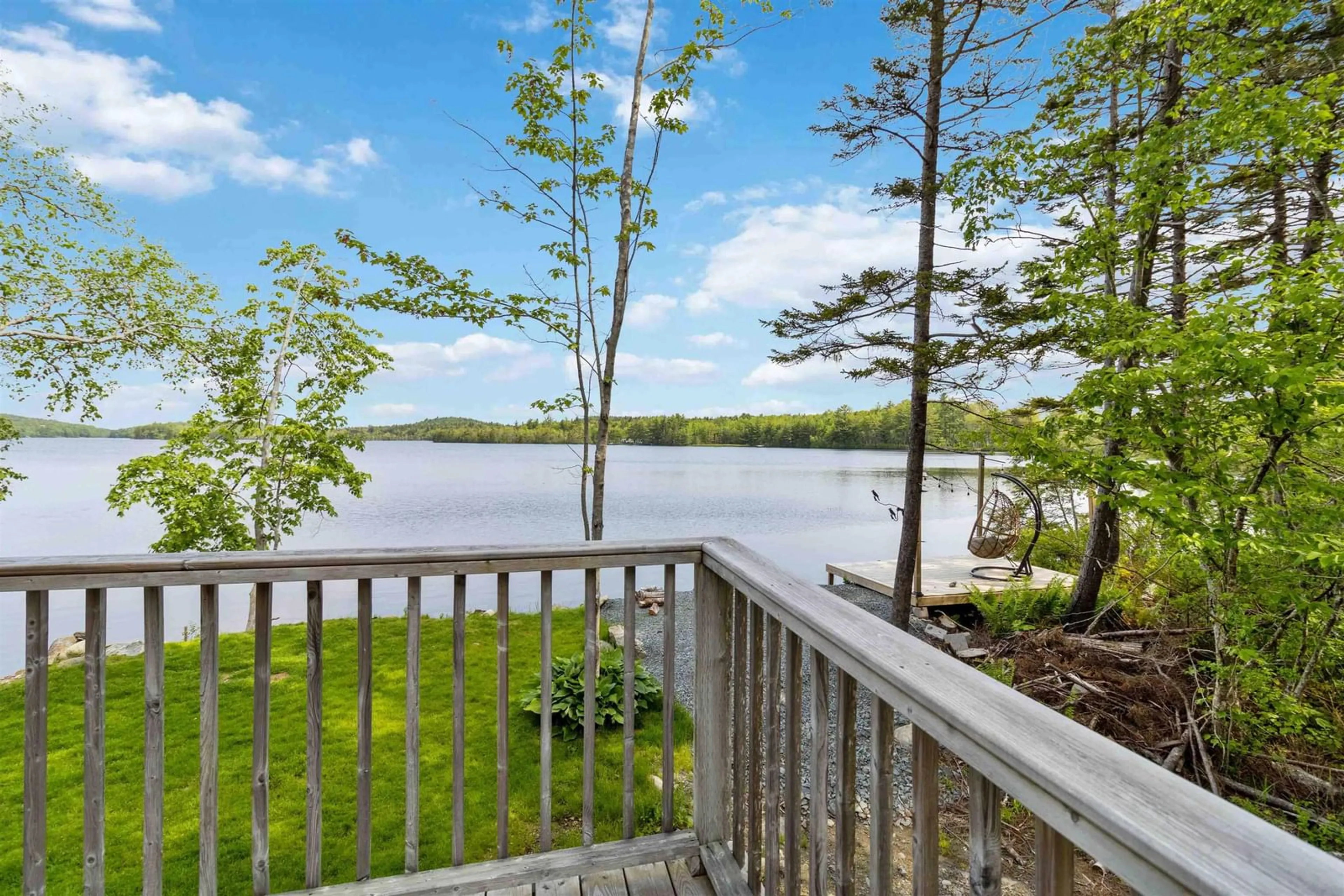 Patio, water/lake/river/ocean view for 60 Huber Rd, Camperdown Nova Scotia B4V 6T6