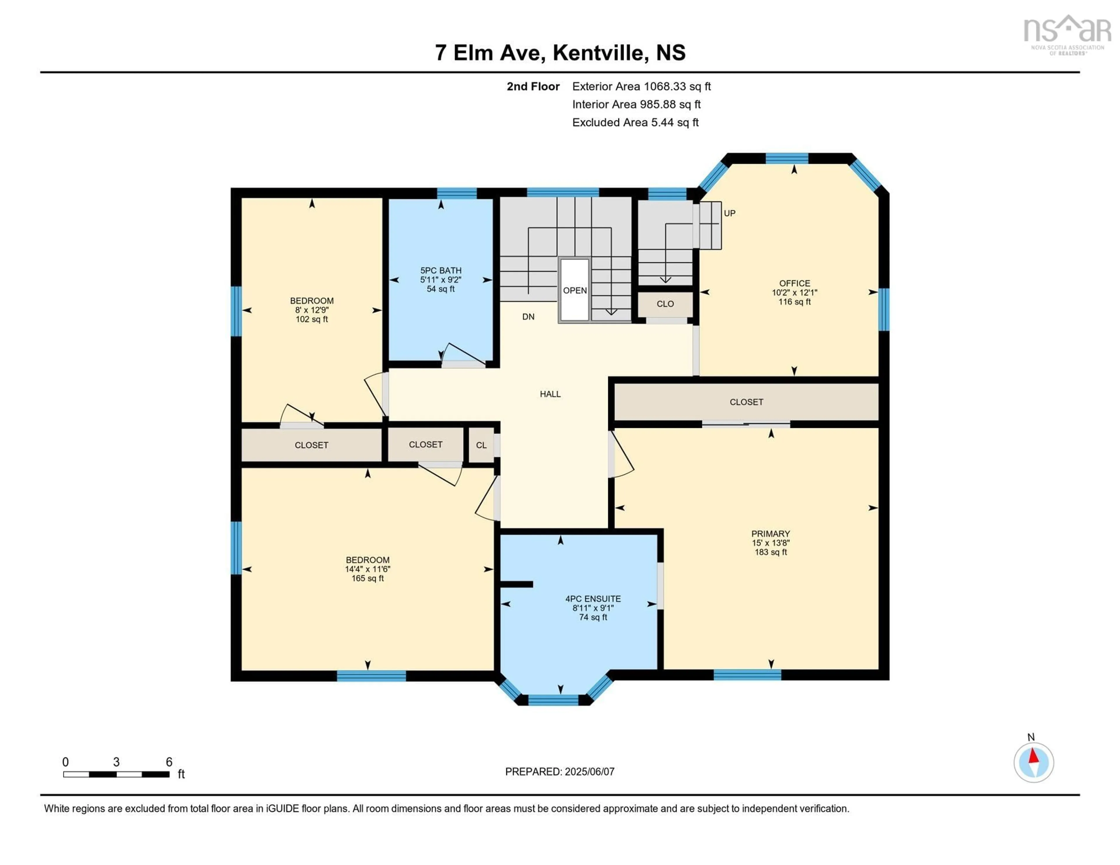 Floor plan for 7 Elm Ave, Kentville Nova Scotia B4N 1Y8