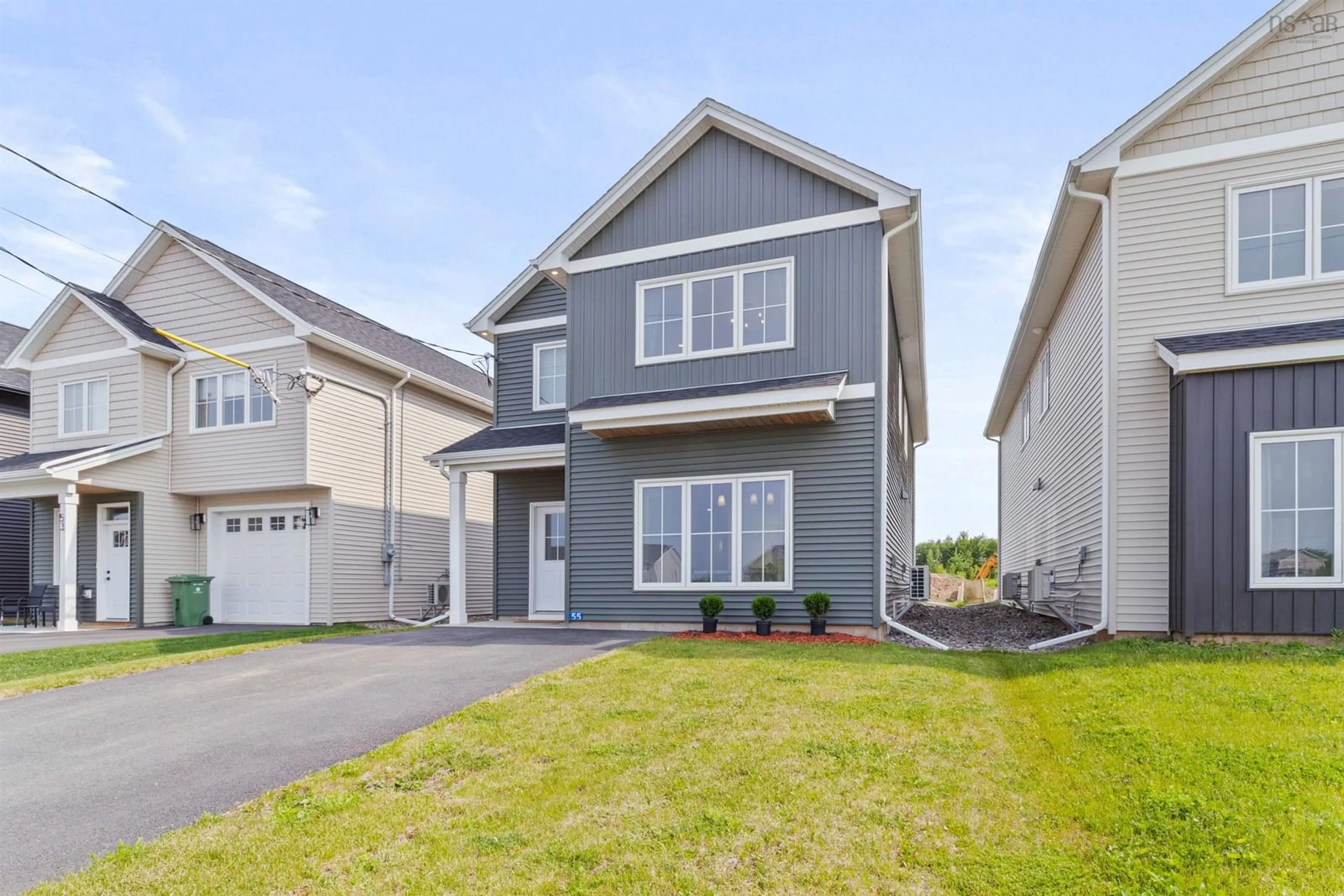 Home with vinyl exterior material, street for 55 Brianna Dr, Lantz Nova Scotia B2S 0K3