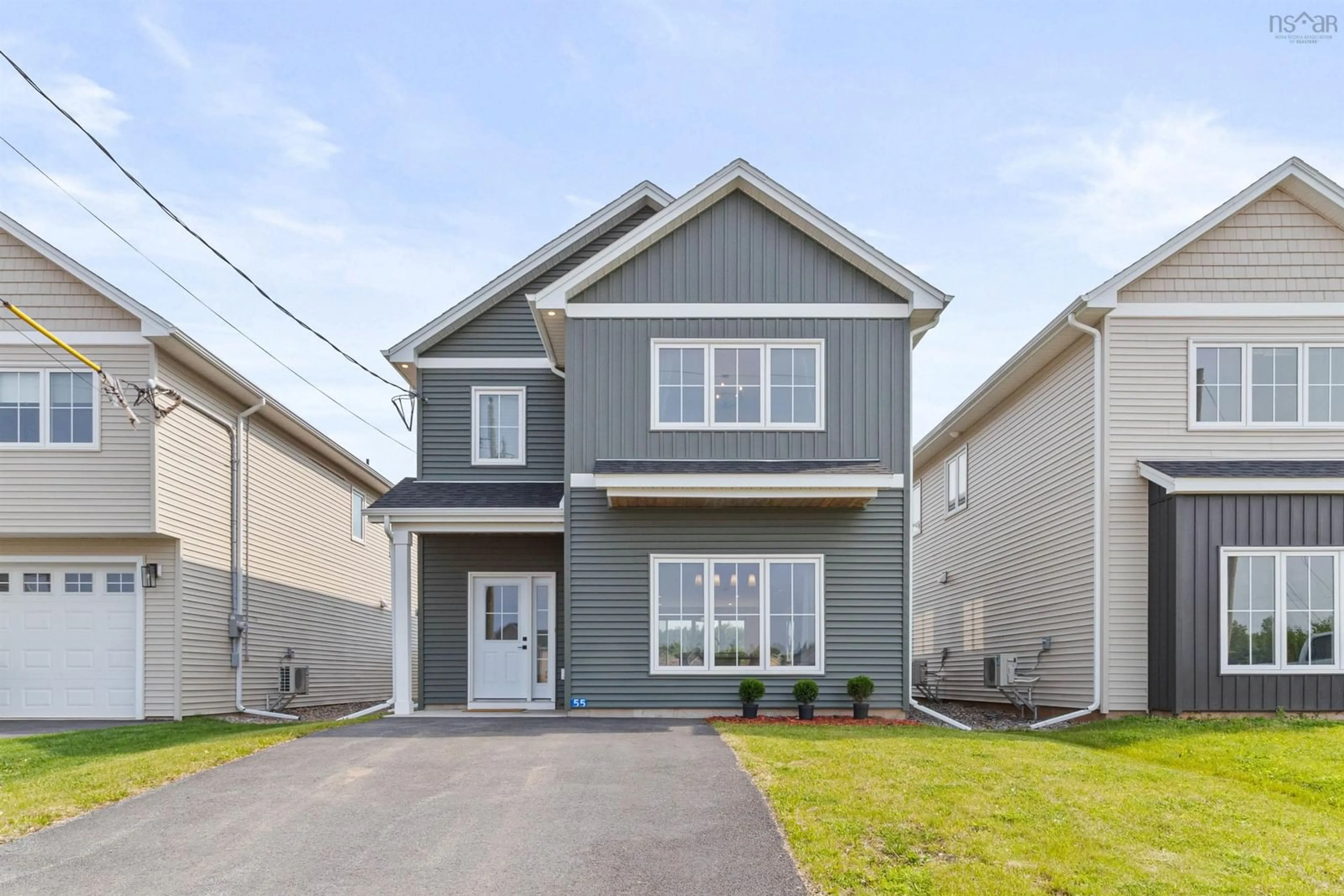 Home with vinyl exterior material, street for 55 Brianna Dr, Lantz Nova Scotia B2S 0K3