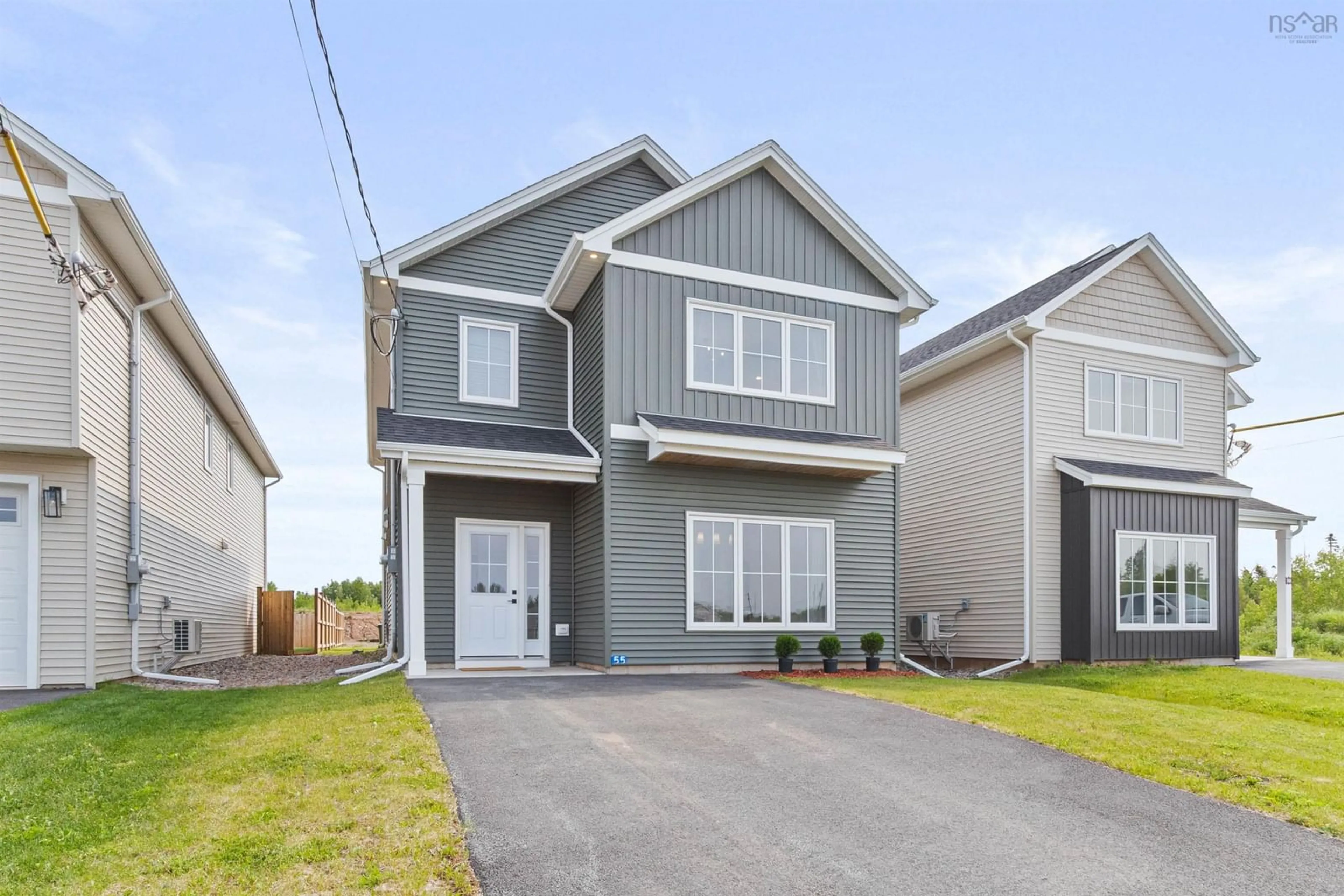 Home with vinyl exterior material, street for 55 Brianna Dr, Lantz Nova Scotia B2S 0K3