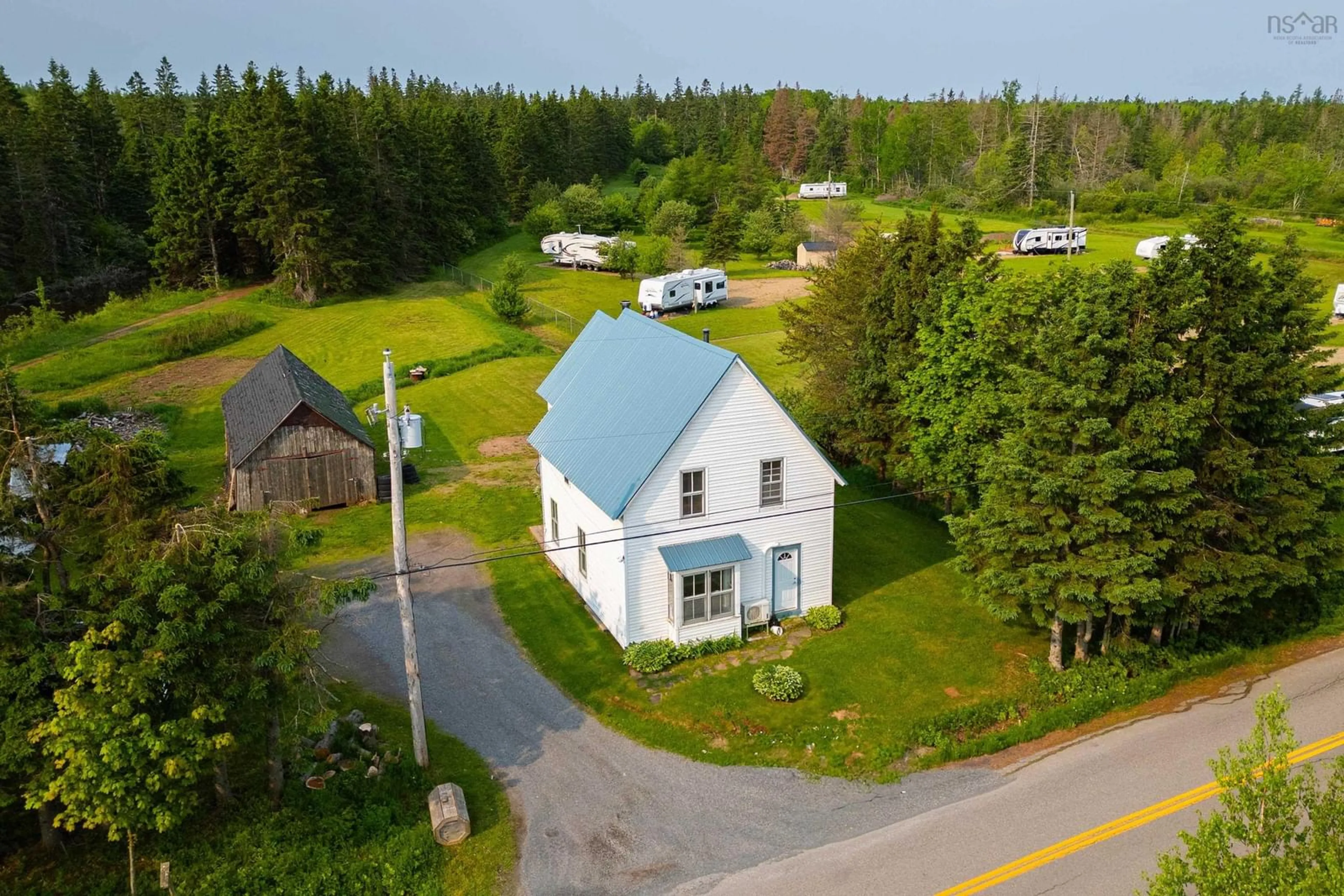 A pic from outside/outdoor area/front of a property/back of a property/a pic from drone, street for 780 Tidnish Head Rd, Tidnish Cross Roads Nova Scotia B4H 3X9