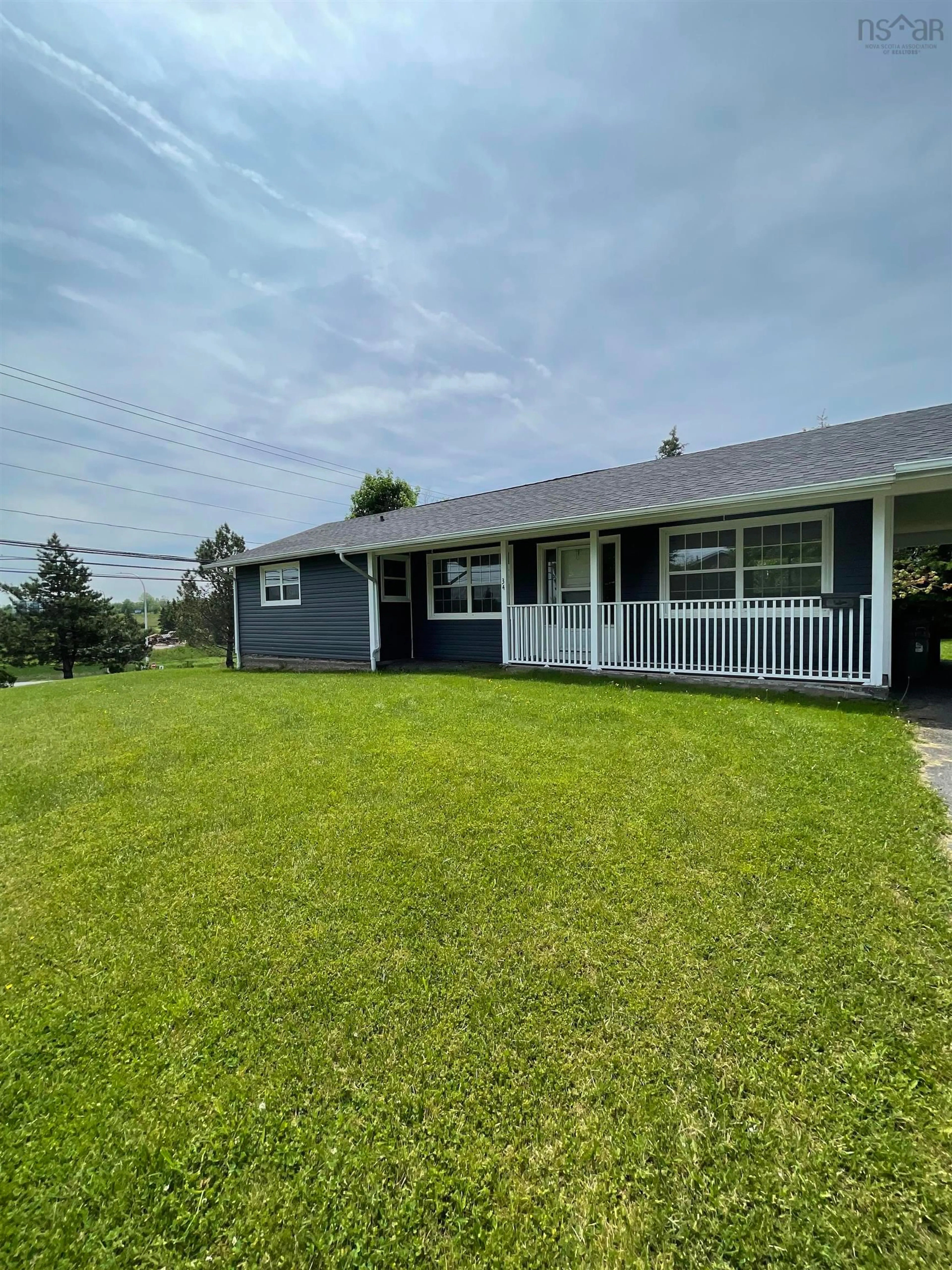 A pic from outside/outdoor area/front of a property/back of a property/a pic from drone, water/lake/river/ocean view for 34 Greening Dr, Antigonish Nova Scotia B2G 1R1