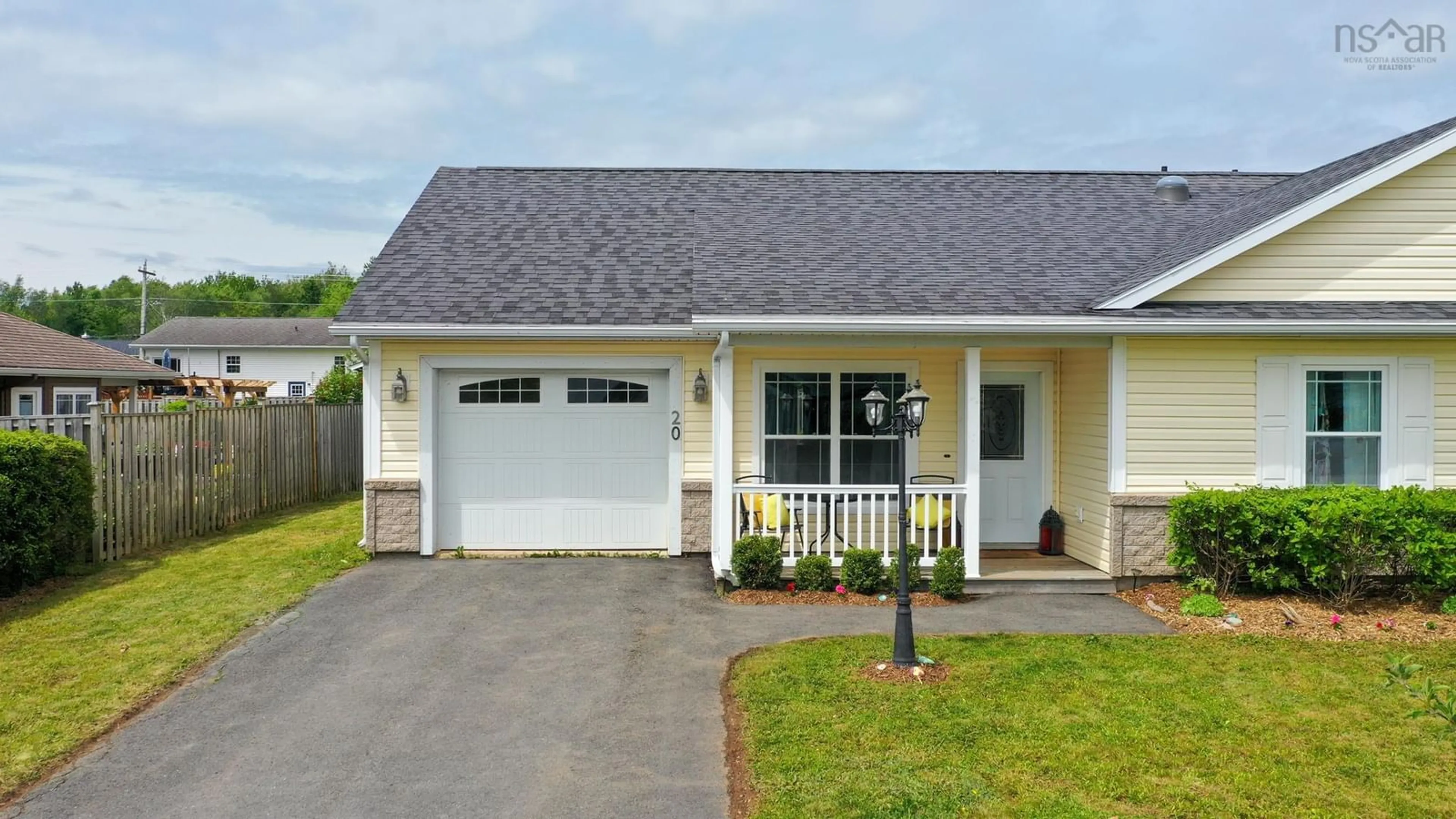Home with vinyl exterior material, street for 20 Beckwith Dr, Berwick Nova Scotia B0P 1E0