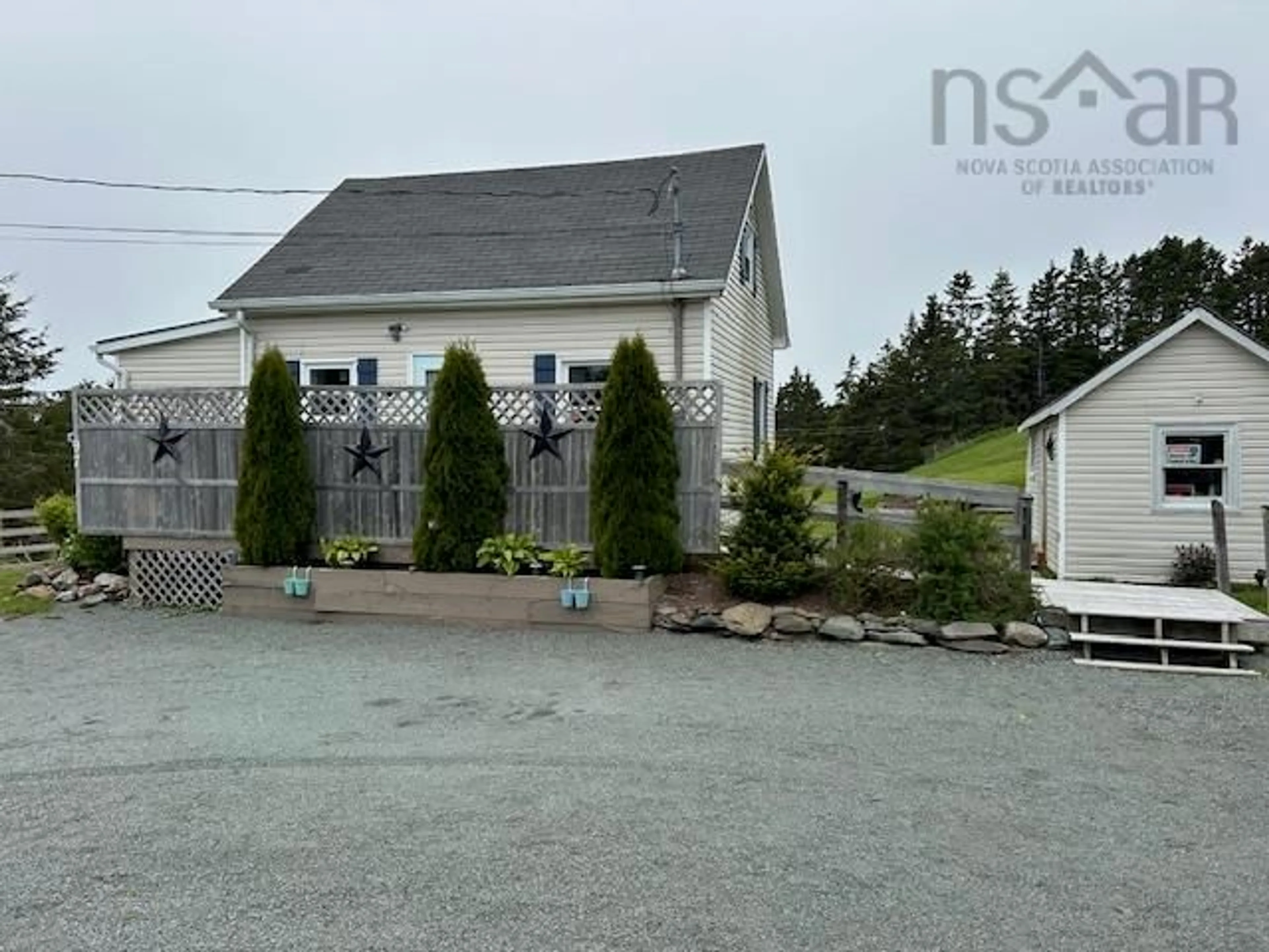 A pic from outside/outdoor area/front of a property/back of a property/a pic from drone, street for 97 St. Peters Fourchu Rd, Lower L'Ardoise Nova Scotia B0E 1W0
