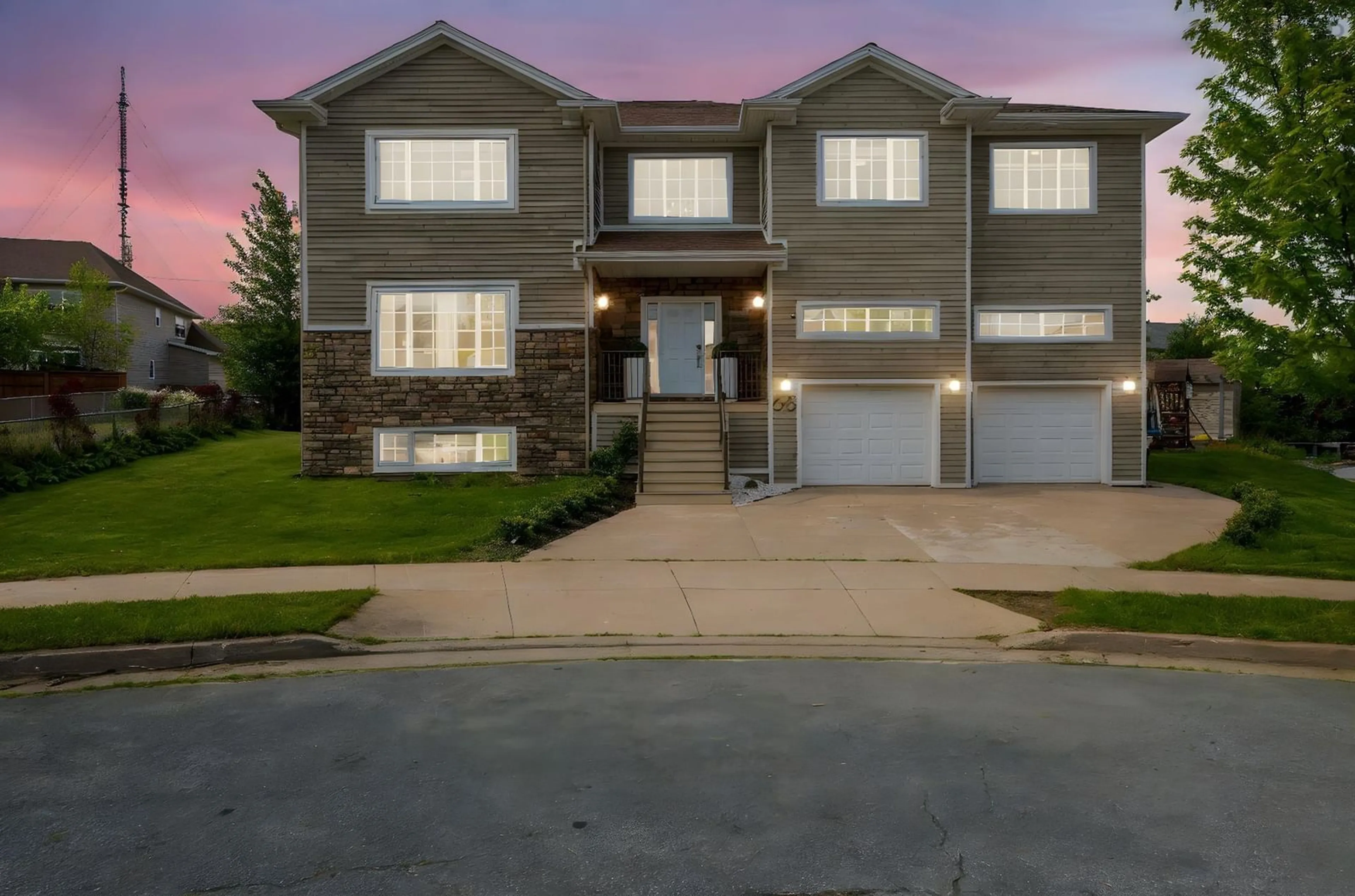 Home with vinyl exterior material, street for 68 Salzburg Pl, Halifax Nova Scotia B3S 0C6