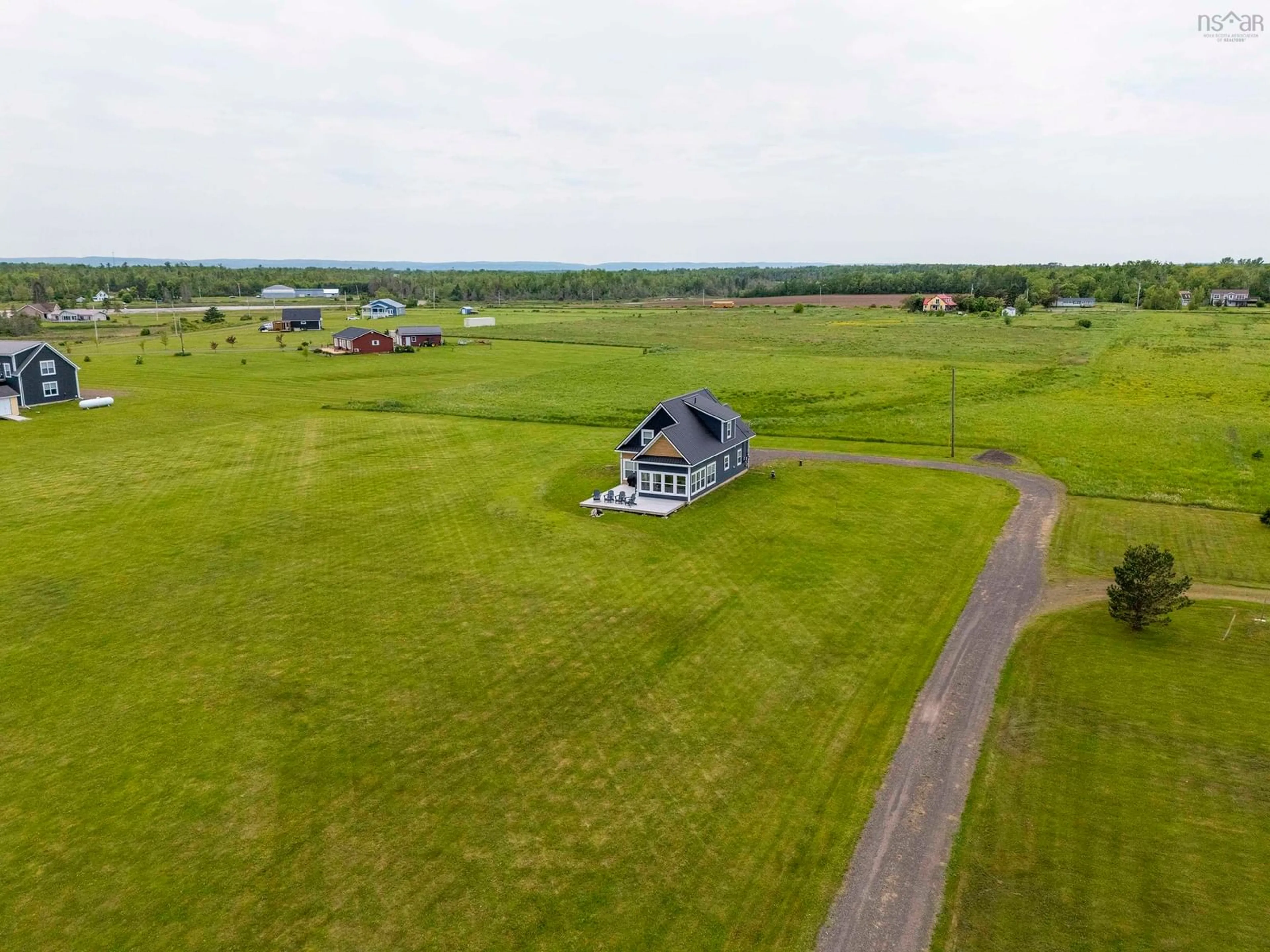 A pic from outside/outdoor area/front of a property/back of a property/a pic from drone, building for 57 Brigantine Lane, Brule Point Nova Scotia B0K 1V0