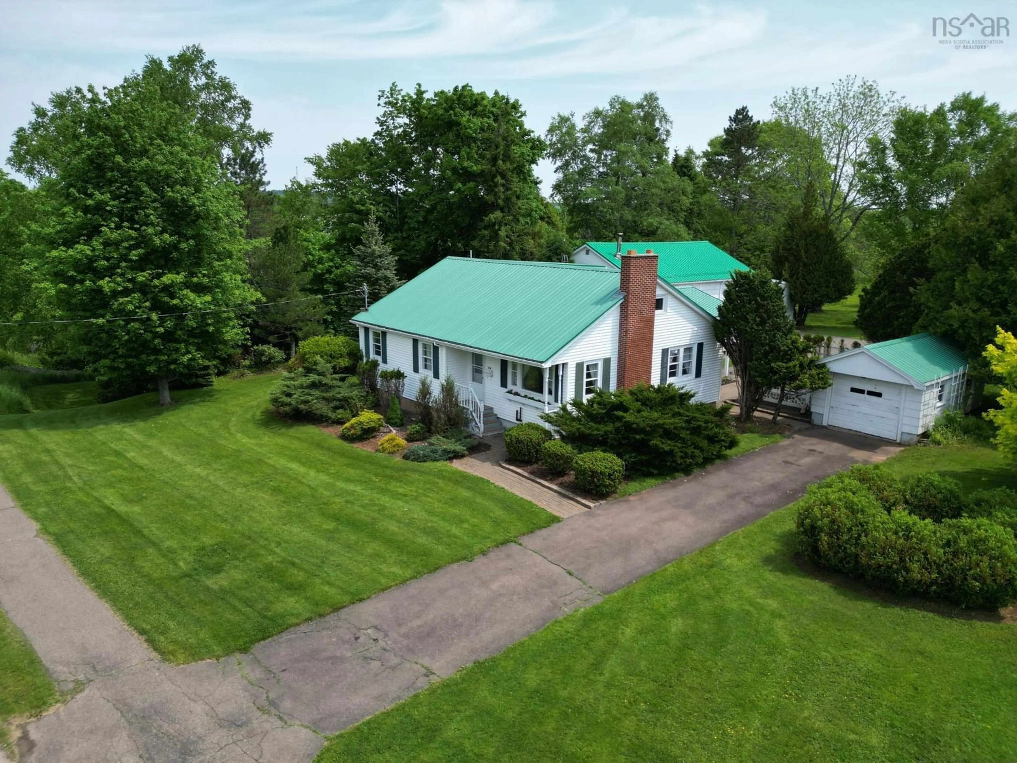A pic from outside/outdoor area/front of a property/back of a property/a pic from drone, street for 228 Vimy Rd, Bible Hill Nova Scotia B2N 4J9