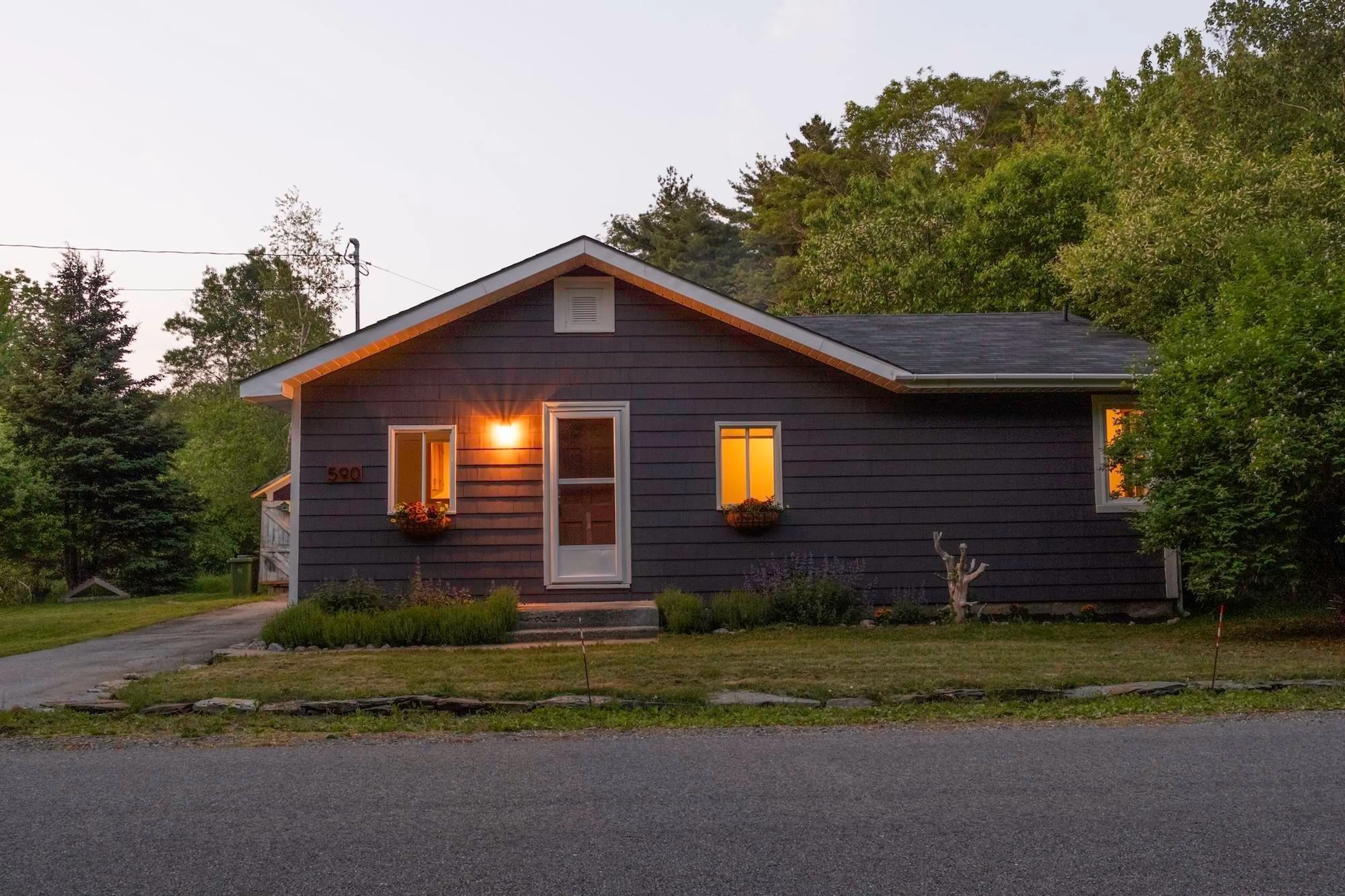 Home with vinyl exterior material, street for 590 Mill Village Road East Rd, Charleston Nova Scotia B0J 2H0