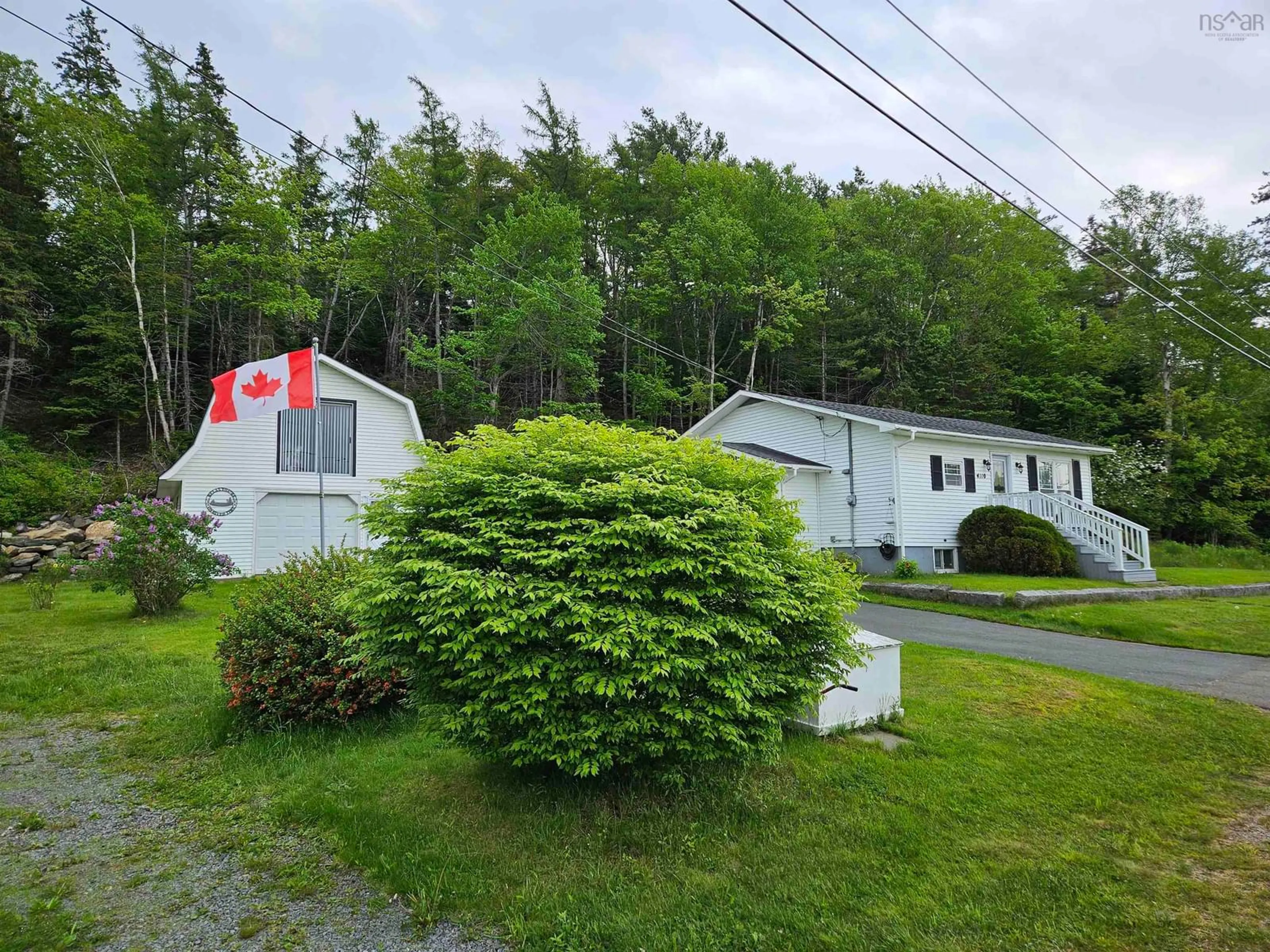 A pic from outside/outdoor area/front of a property/back of a property/a pic from drone, street for 4110 Sonora Road, Sherbrooke Nova Scotia B0J 3C0