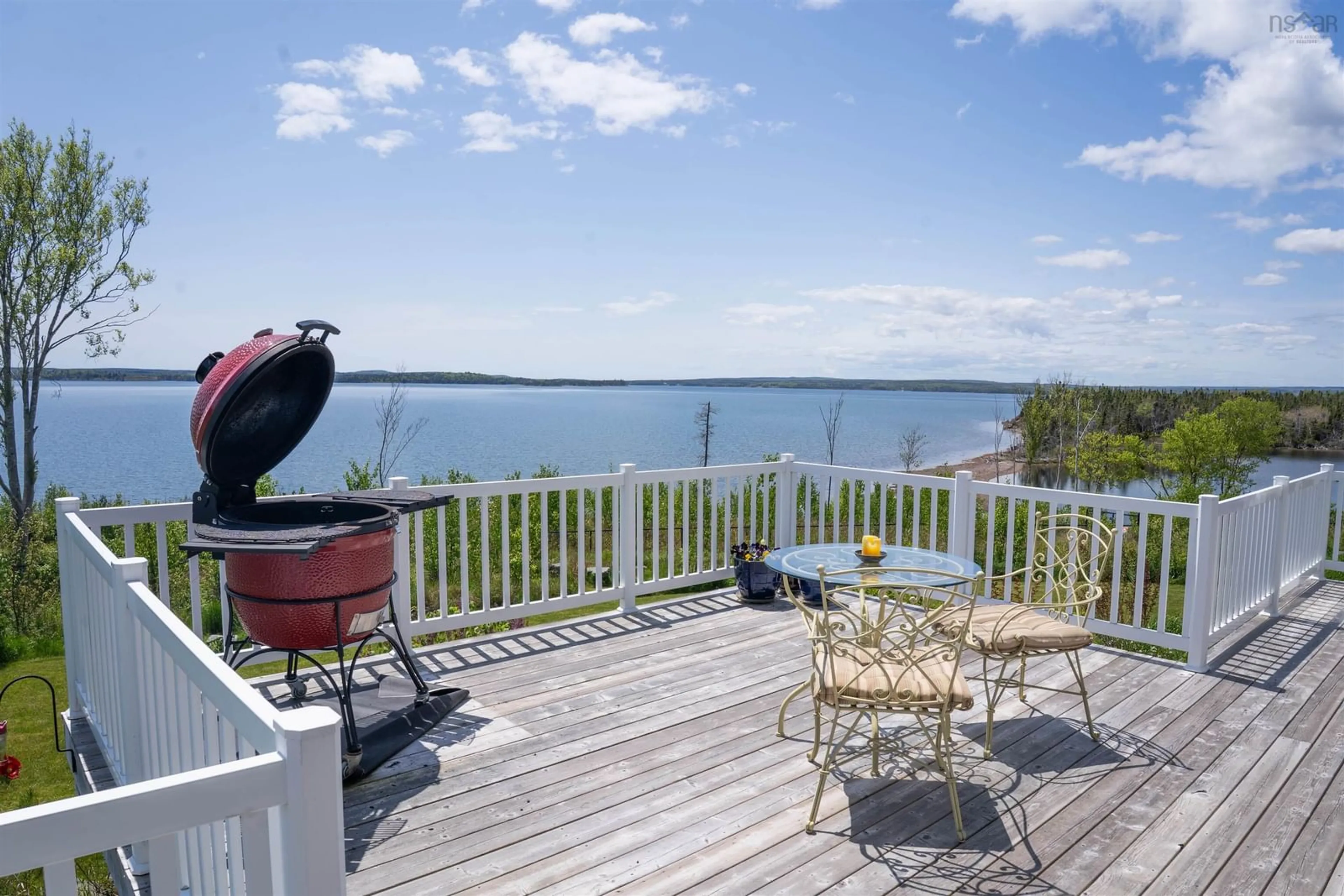 Patio, water/lake/river/ocean view for 122 Peter Sosna Dr, Macnabs Cove Nova Scotia B0E 3B0