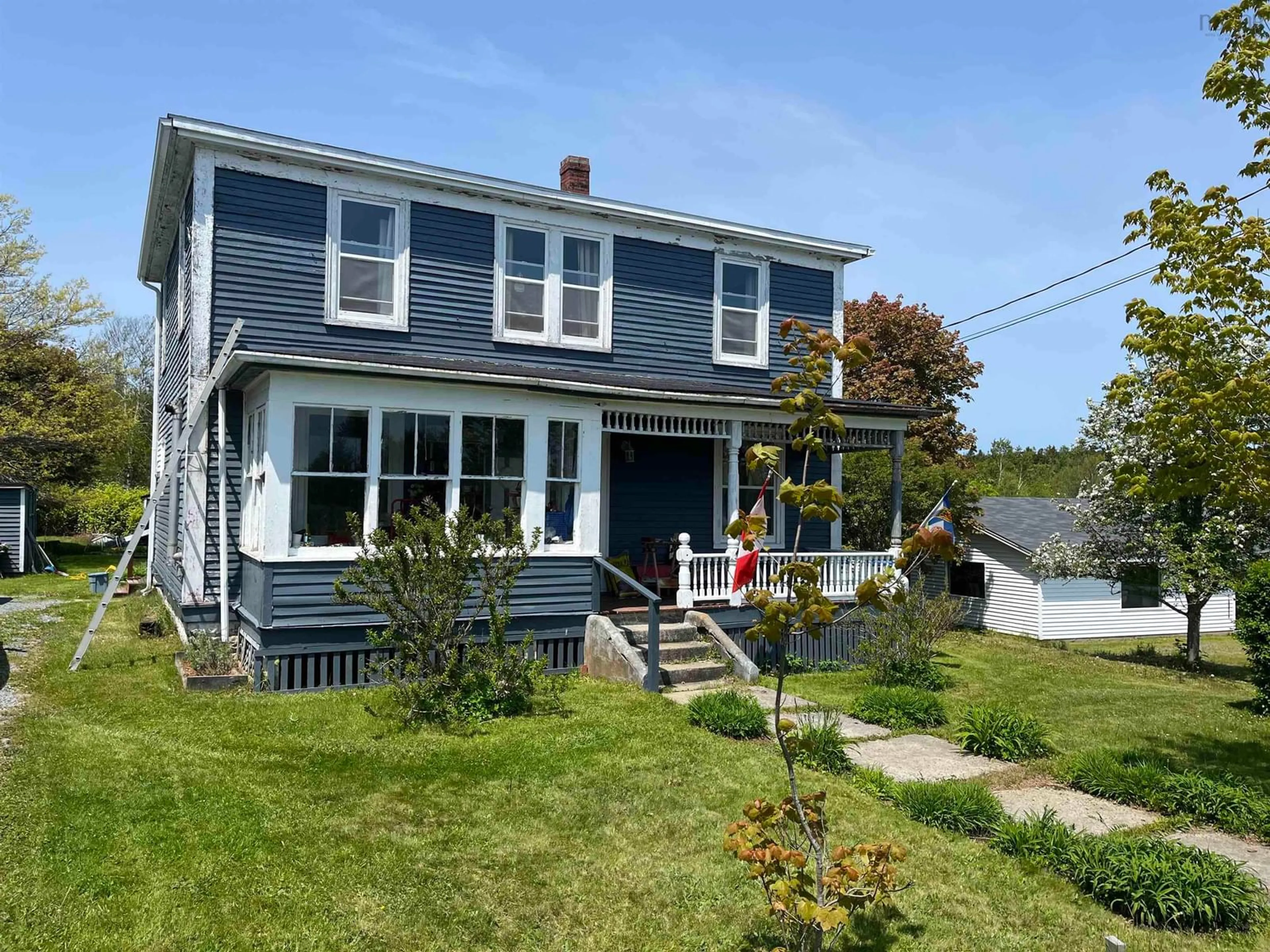 A pic from outside/outdoor area/front of a property/back of a property/a pic from drone, street for 3766 Highway 331, Lahave Nova Scotia B0R 1C0