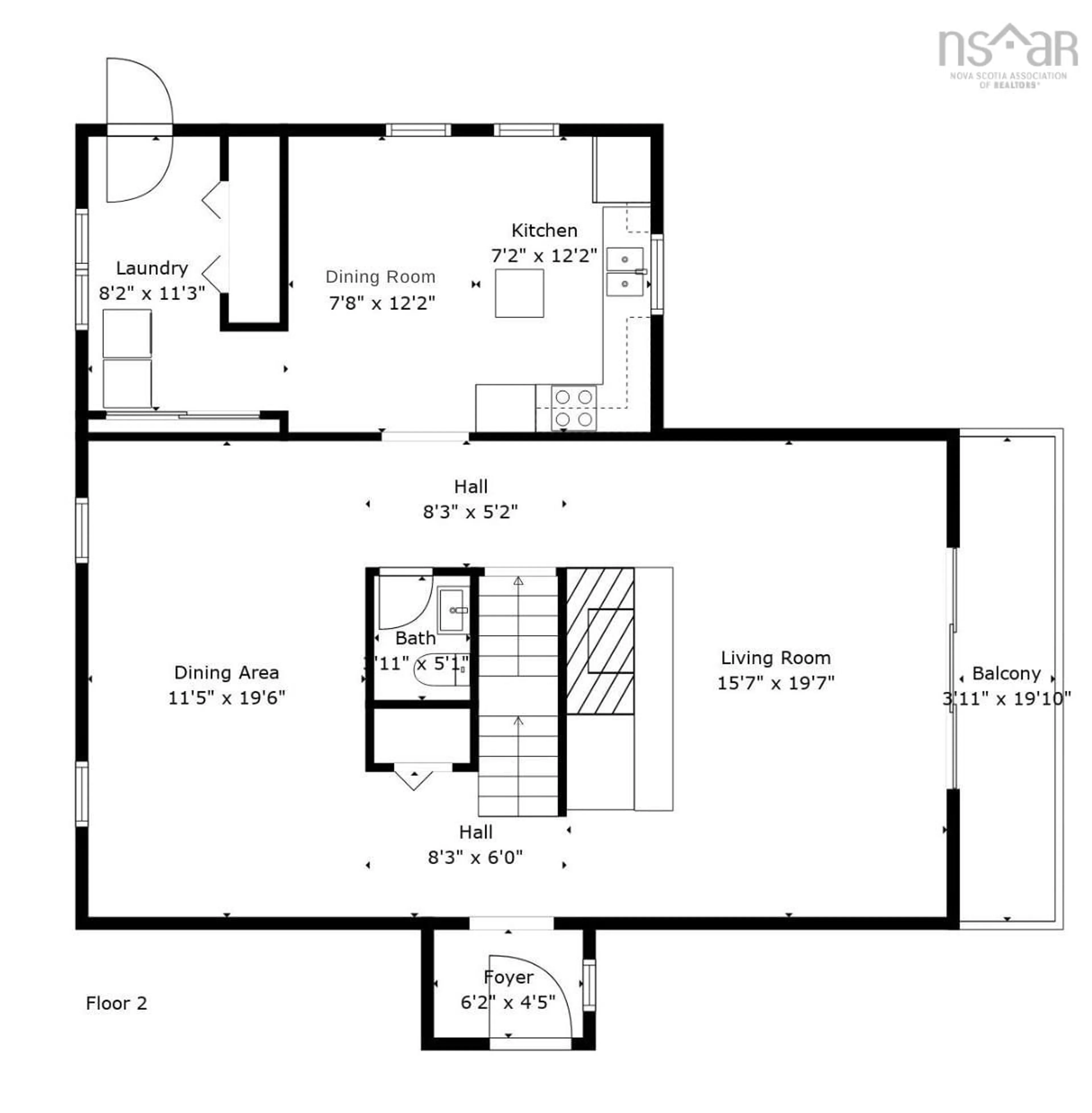 Floor plan for 412 Lockview Rd, Fall River Nova Scotia B2T 1J1