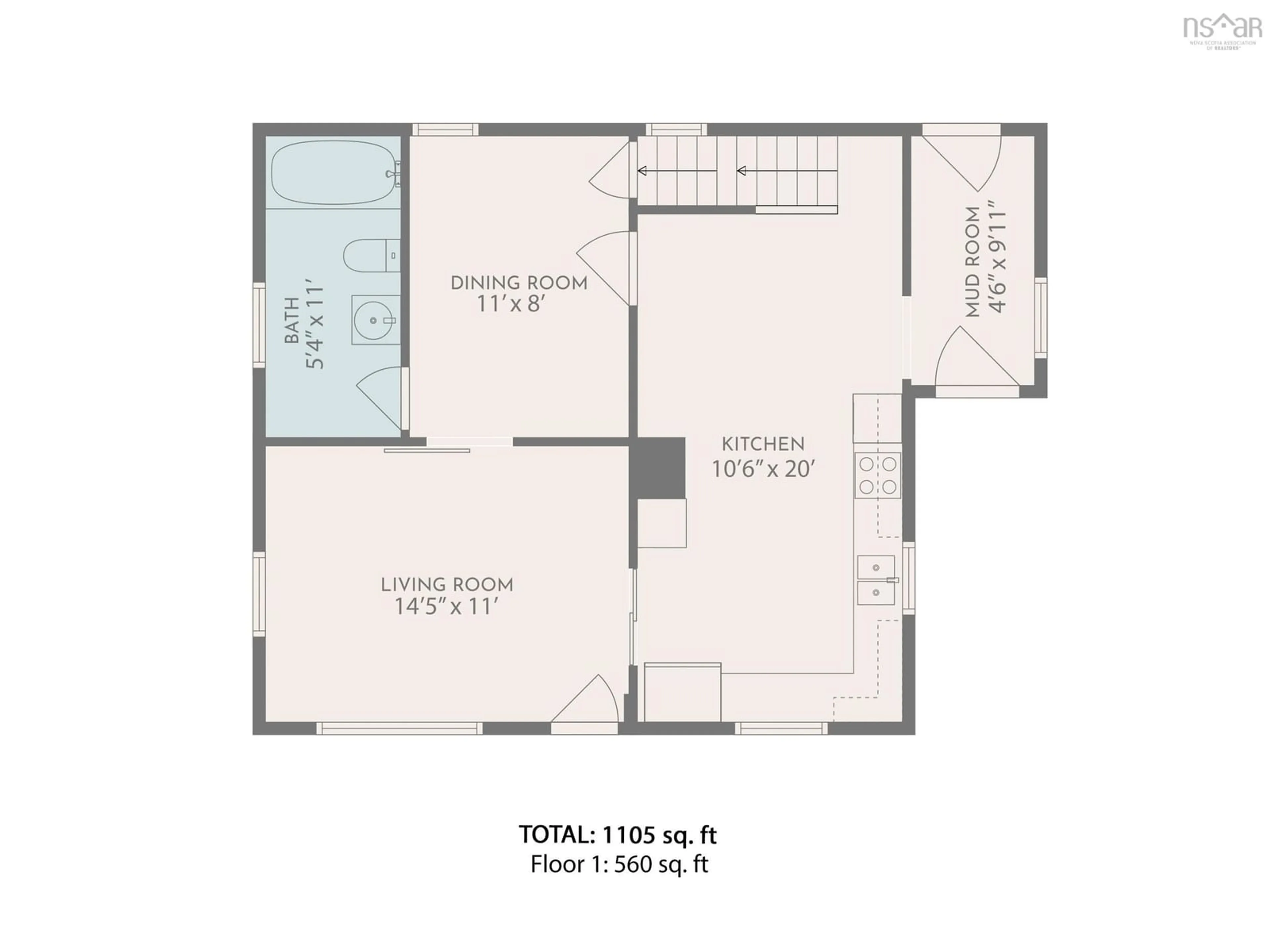 Floor plan for 6024 Highway 354, Kennetcook Nova Scotia B0N 1T0