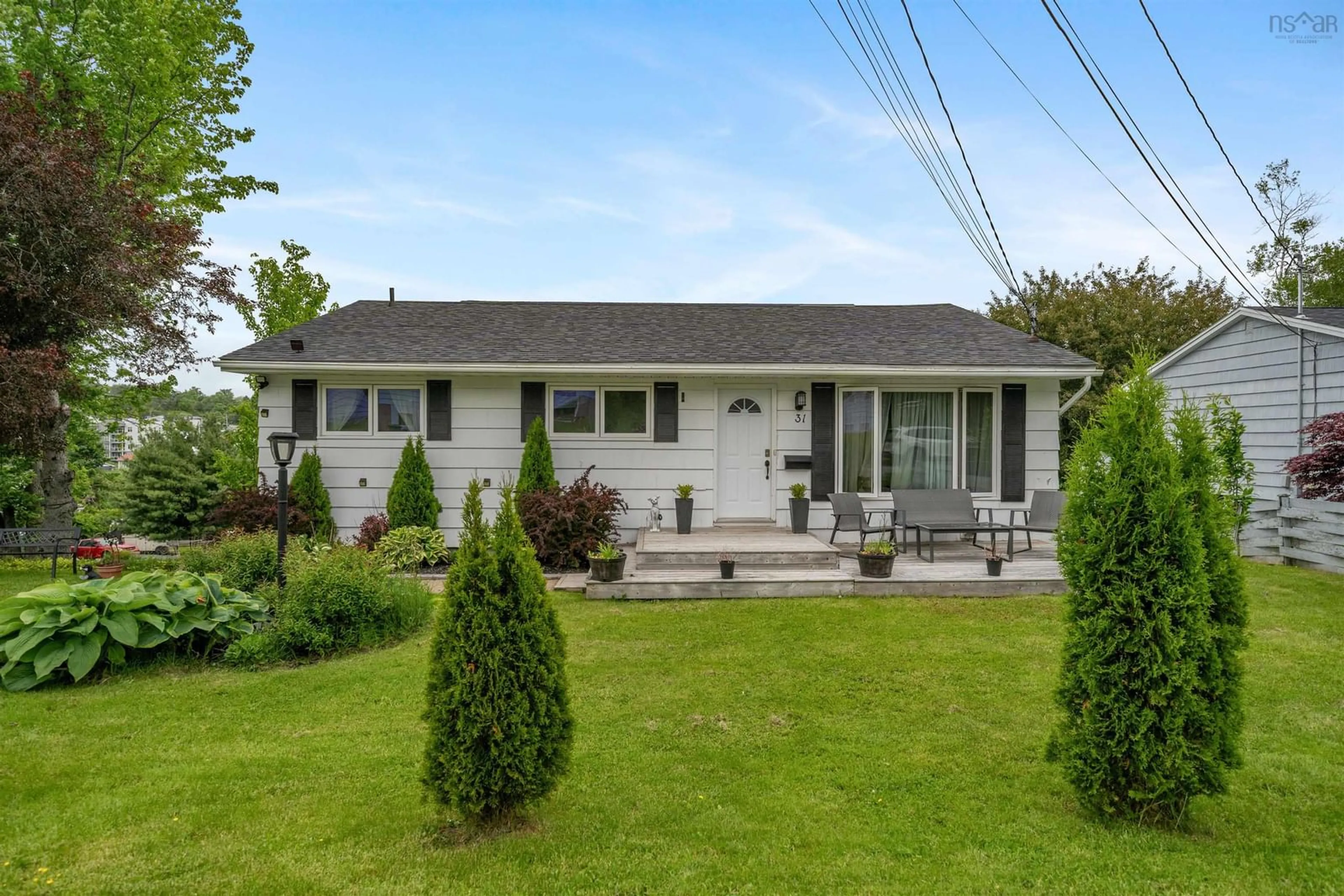 Home with vinyl exterior material, street for 31 Ridge Ave, Lower Sackville Nova Scotia B4C 2L5