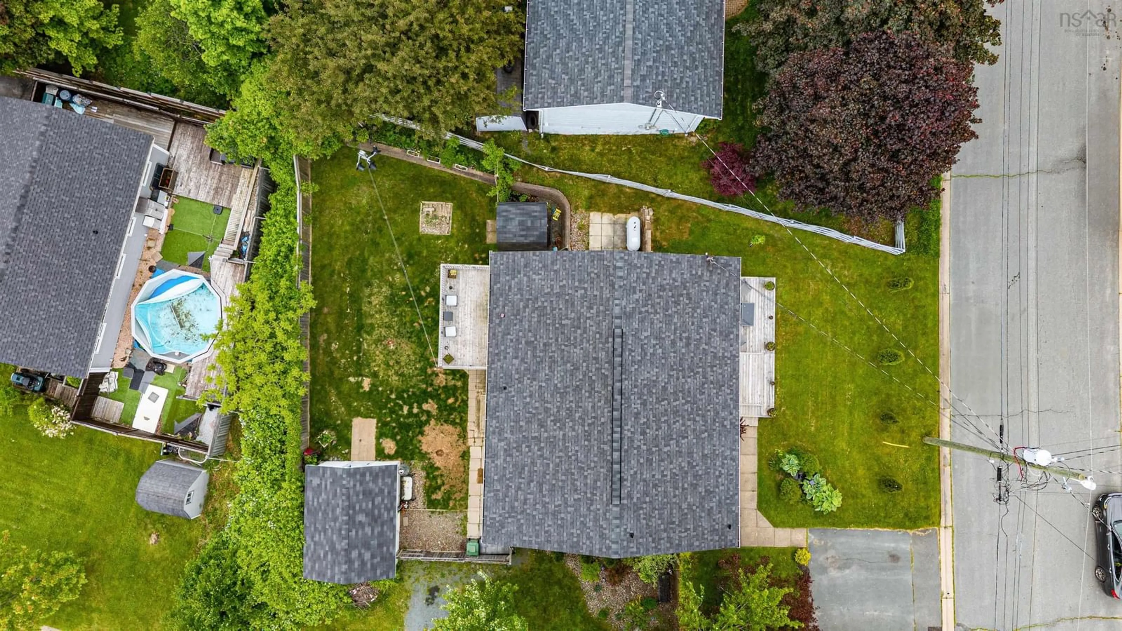 A pic from outside/outdoor area/front of a property/back of a property/a pic from drone, street for 31 Ridge Ave, Lower Sackville Nova Scotia B4C 2L5