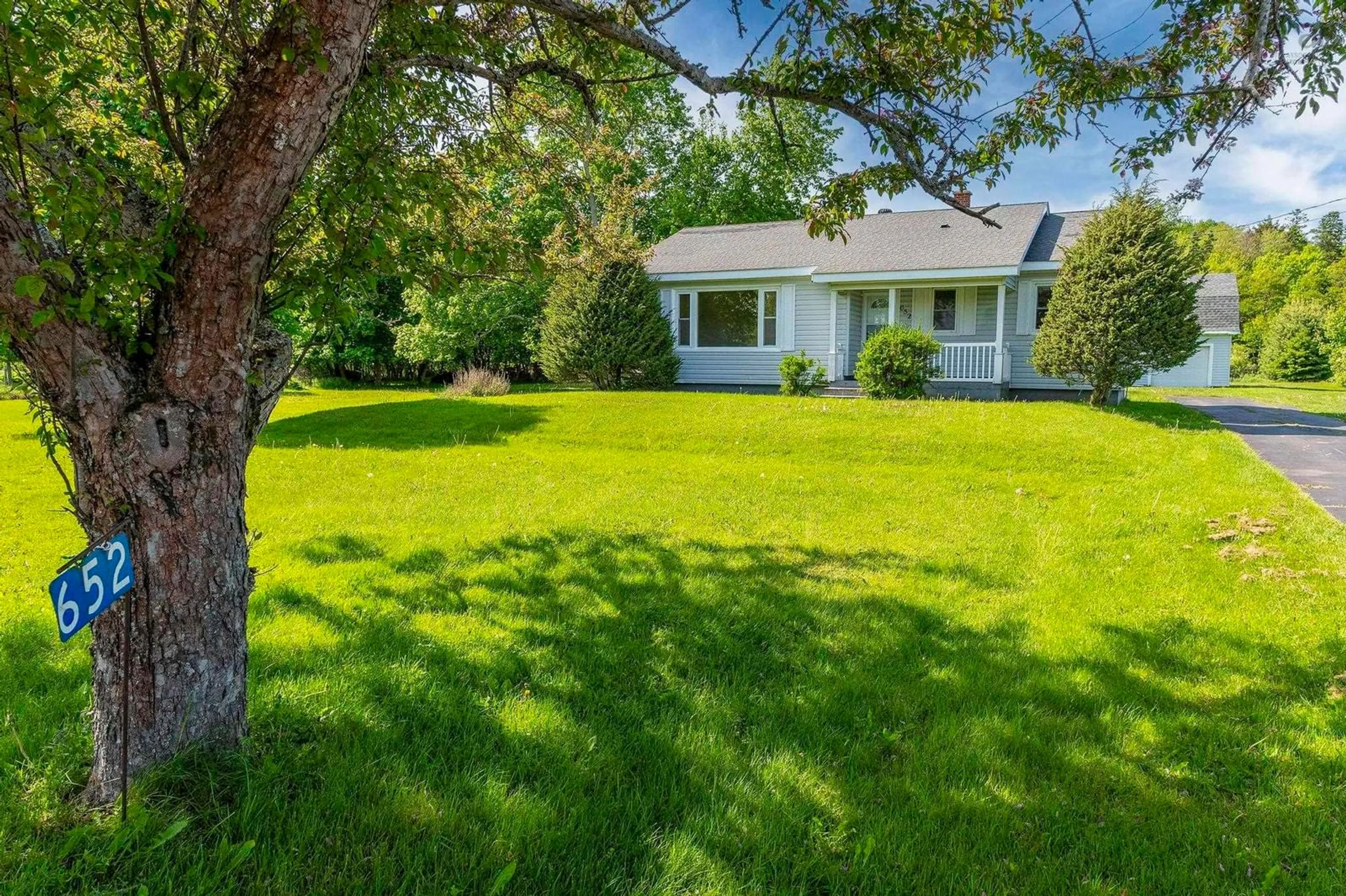 A pic from outside/outdoor area/front of a property/back of a property/a pic from drone, street for 652 Salmon River Rd, Murray Siding Nova Scotia B6L 4B7