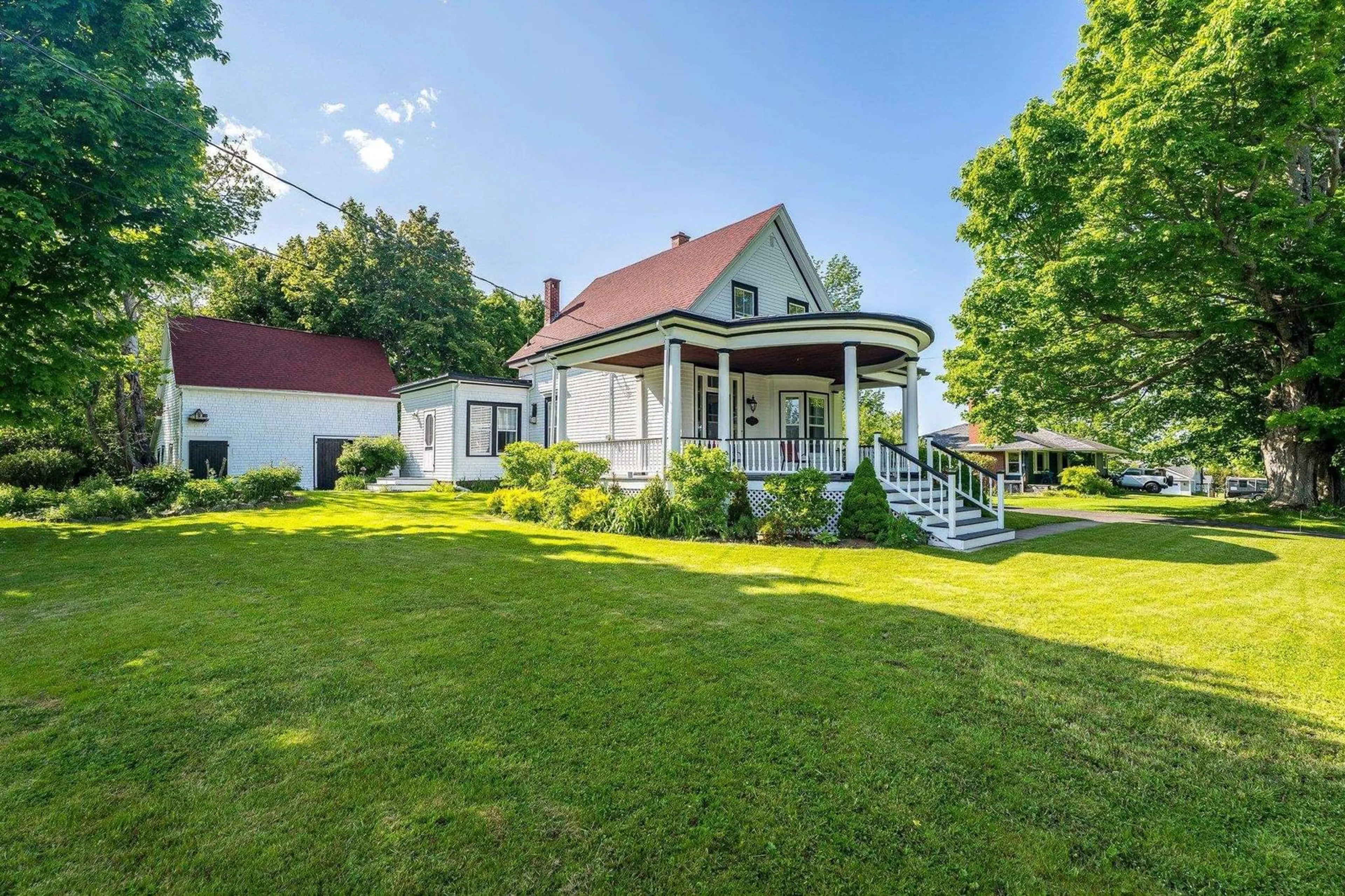 A pic from outside/outdoor area/front of a property/back of a property/a pic from drone, street for 48 Town Rd, Falmouth Nova Scotia B0P 1L0