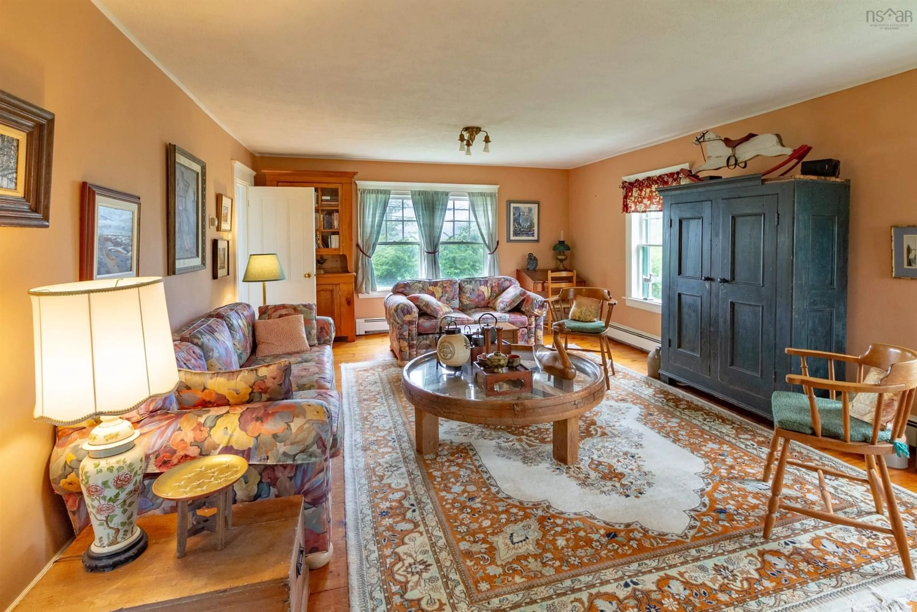 Living room with furniture, unknown for 2880 No 1 Hwy, Port Maitland Nova Scotia B5A 4A5