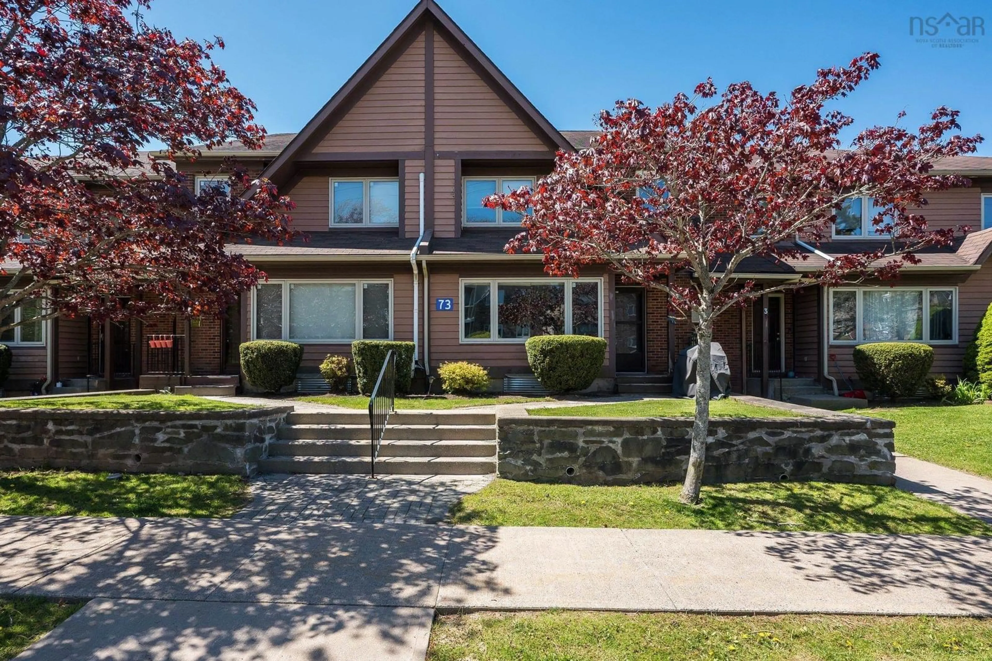 Home with brick exterior material, street for 73 Collins Grove #5, Dartmouth Nova Scotia B2W 4G3