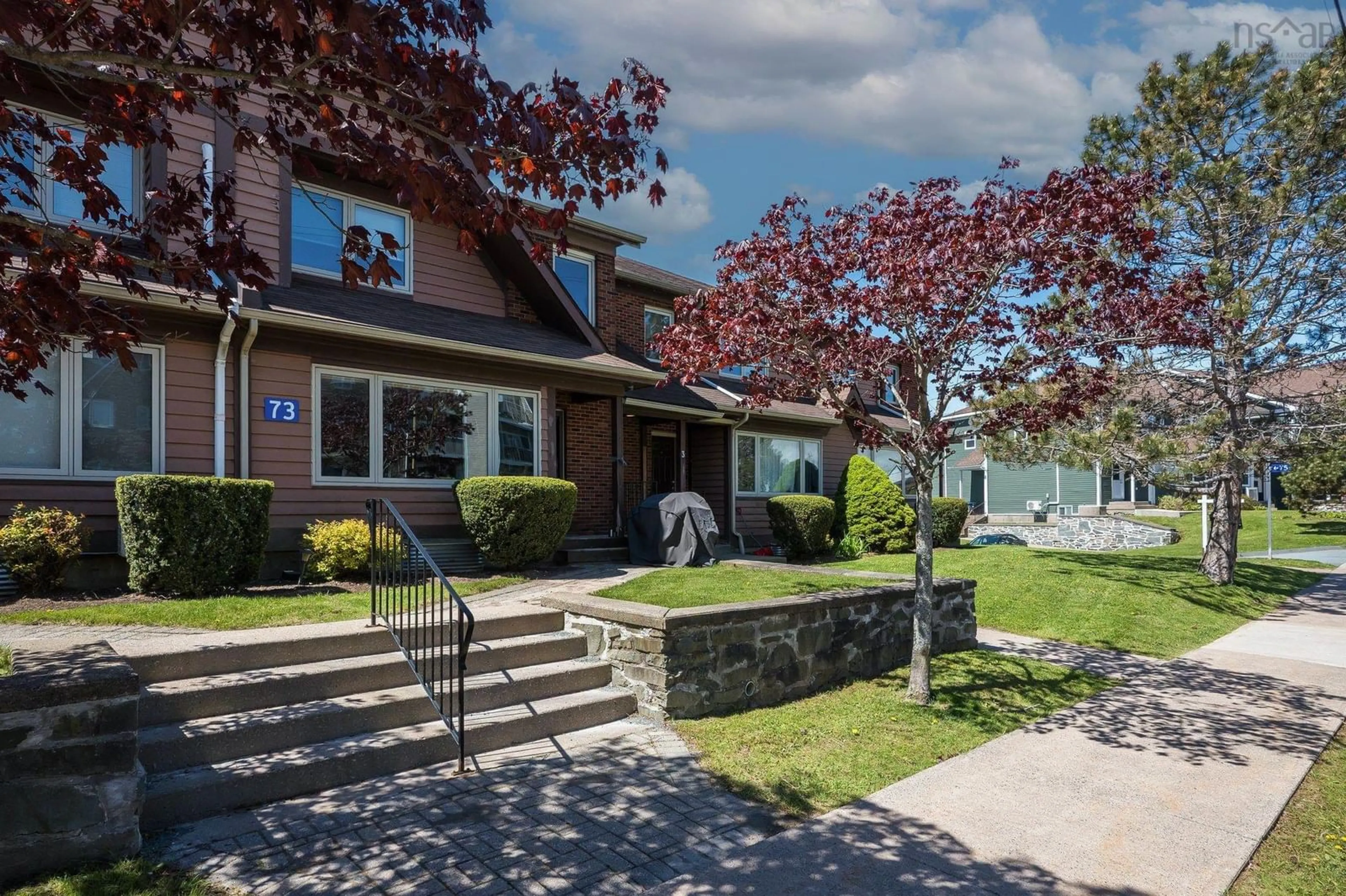 Home with brick exterior material, street for 73 Collins Grove #5, Dartmouth Nova Scotia B2W 4G3
