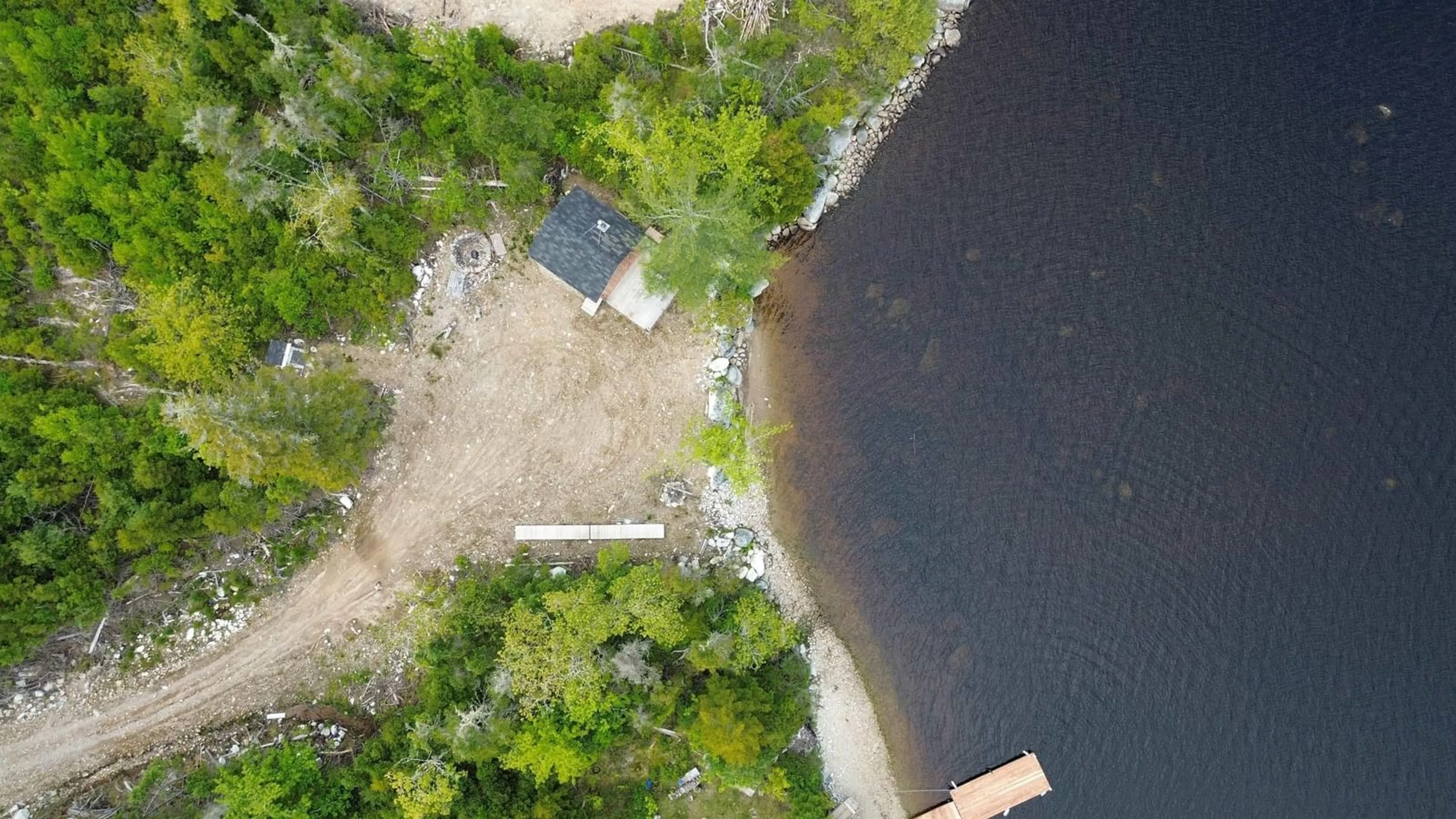A pic from outside/outdoor area/front of a property/back of a property/a pic from drone, water/lake/river/ocean view for 1184 Lake Charlotte Water Access Way, Upper Lakeville Nova Scotia B0J 2L0