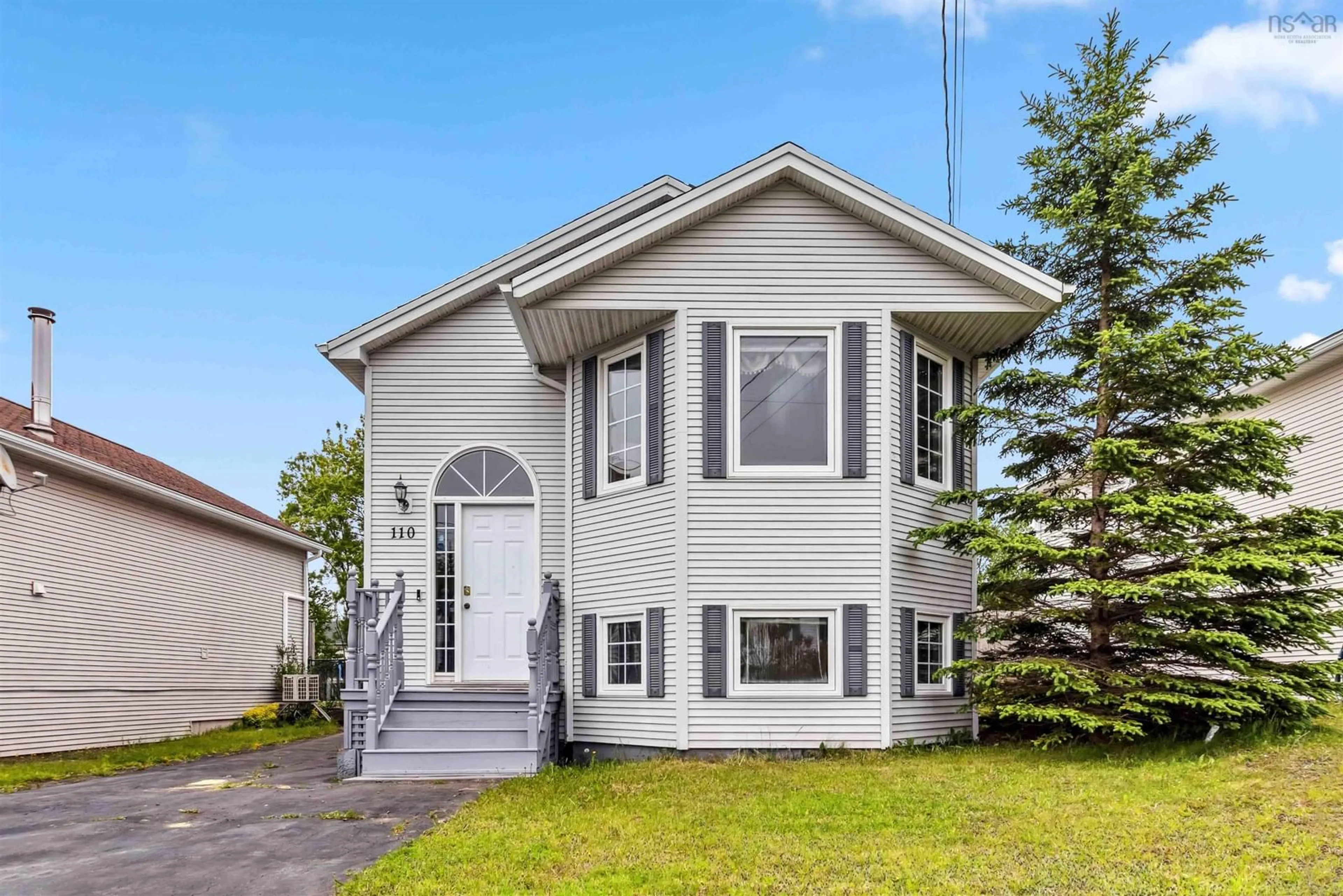 Home with vinyl exterior material, street for 110 Jeep Cres, Eastern Passage Nova Scotia B3G 1P3