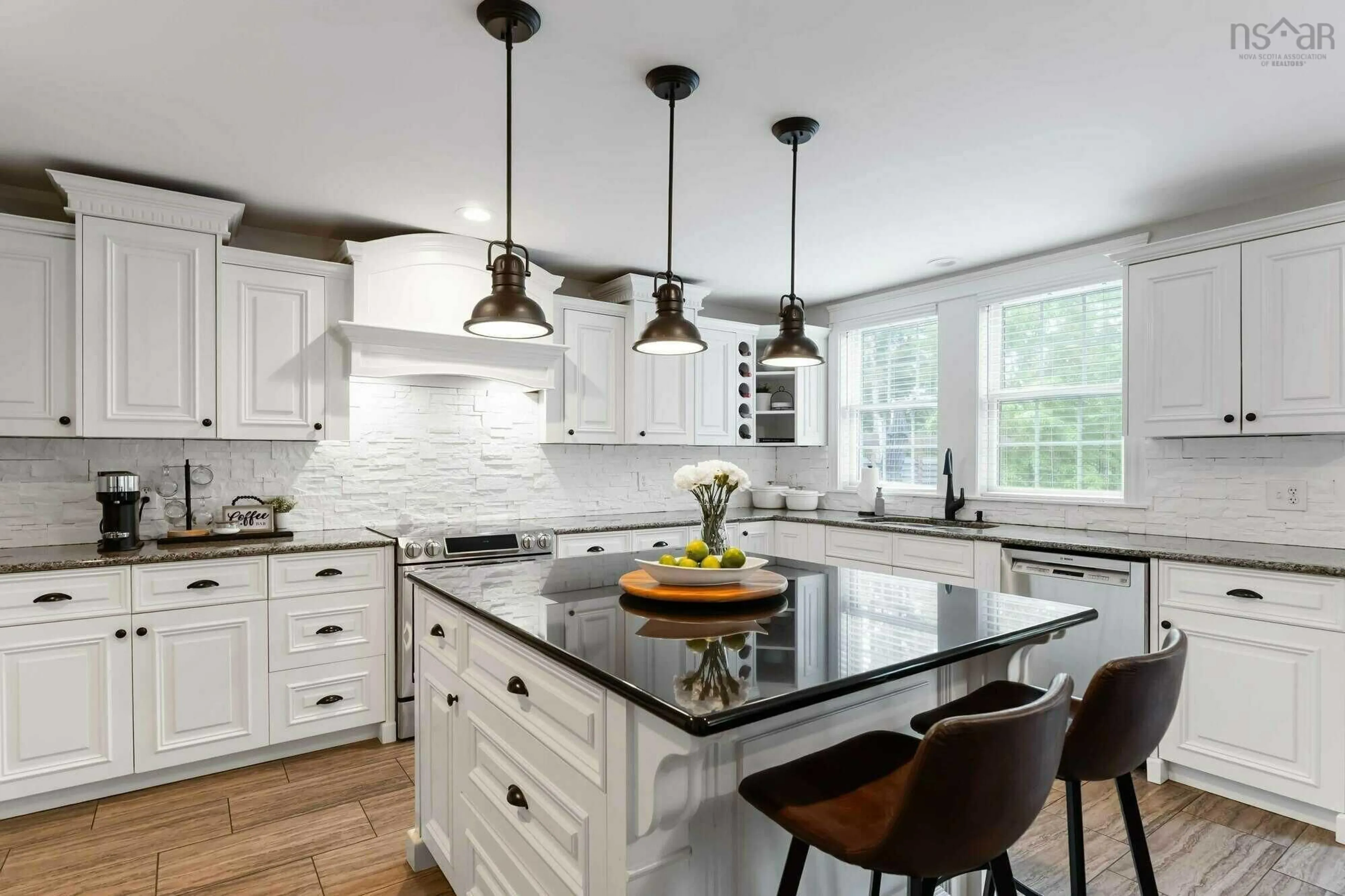 Contemporary kitchen, ceramic/tile floor for 35 Acadia Dr, Kentville Nova Scotia B4N 5E1