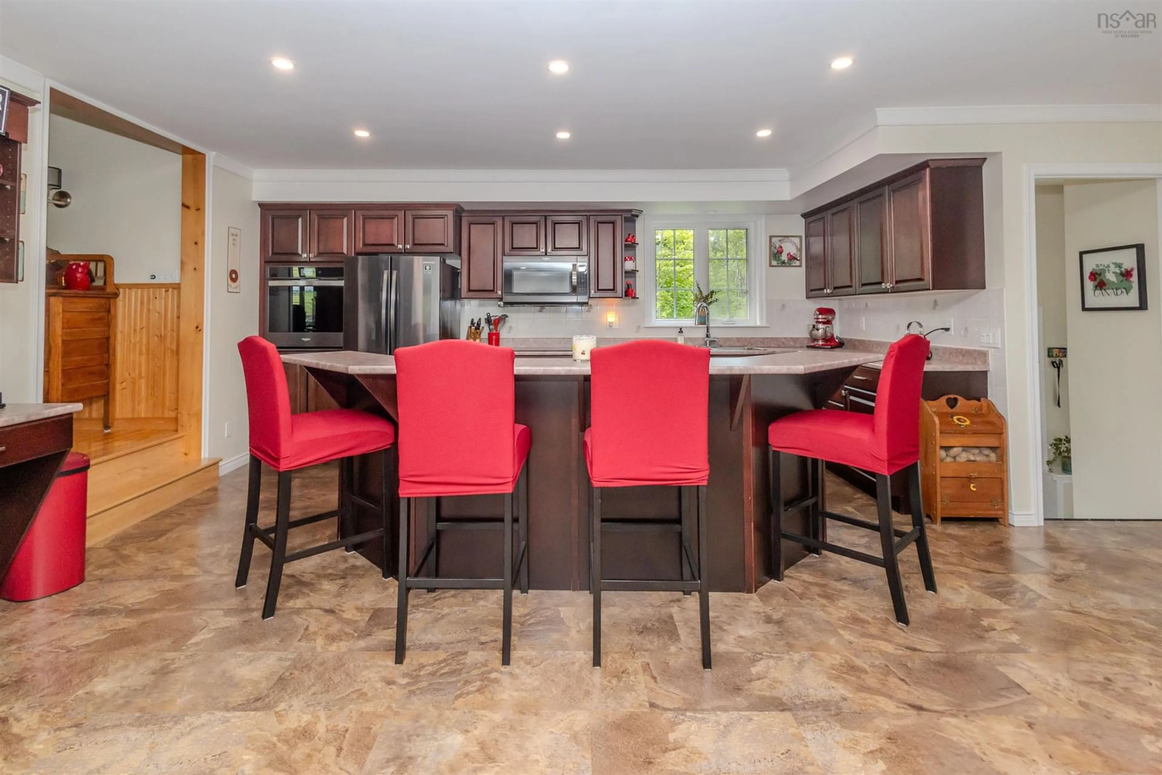 Open concept kitchen, ceramic/tile floor for 1702 Beechmont Rd, Beechmont Nova Scotia B2A 4J6