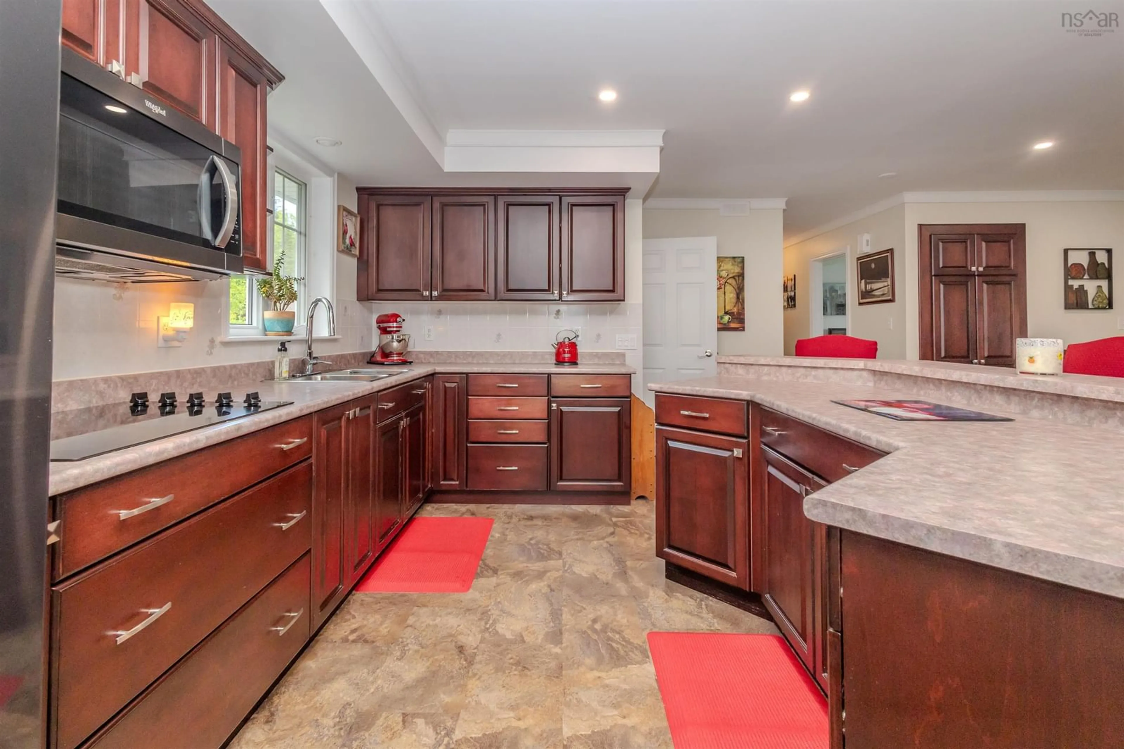 Open concept kitchen, ceramic/tile floor for 1702 Beechmont Rd, Beechmont Nova Scotia B2A 4J6