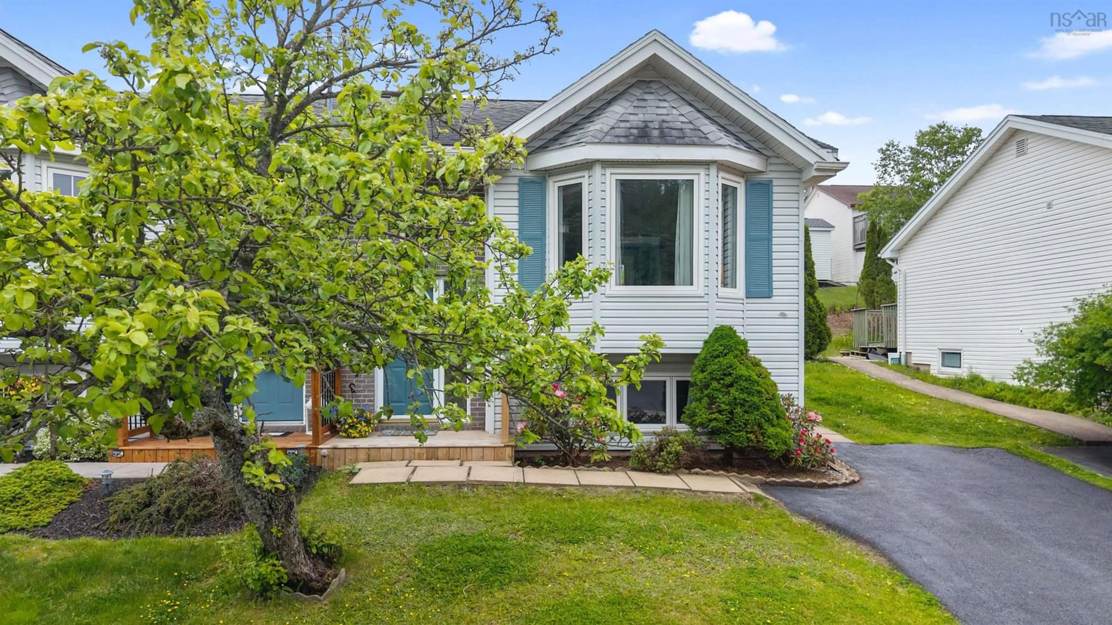 Home with vinyl exterior material, street for 53 Victoria Dr, Lower Sackville Nova Scotia B4C 4C4