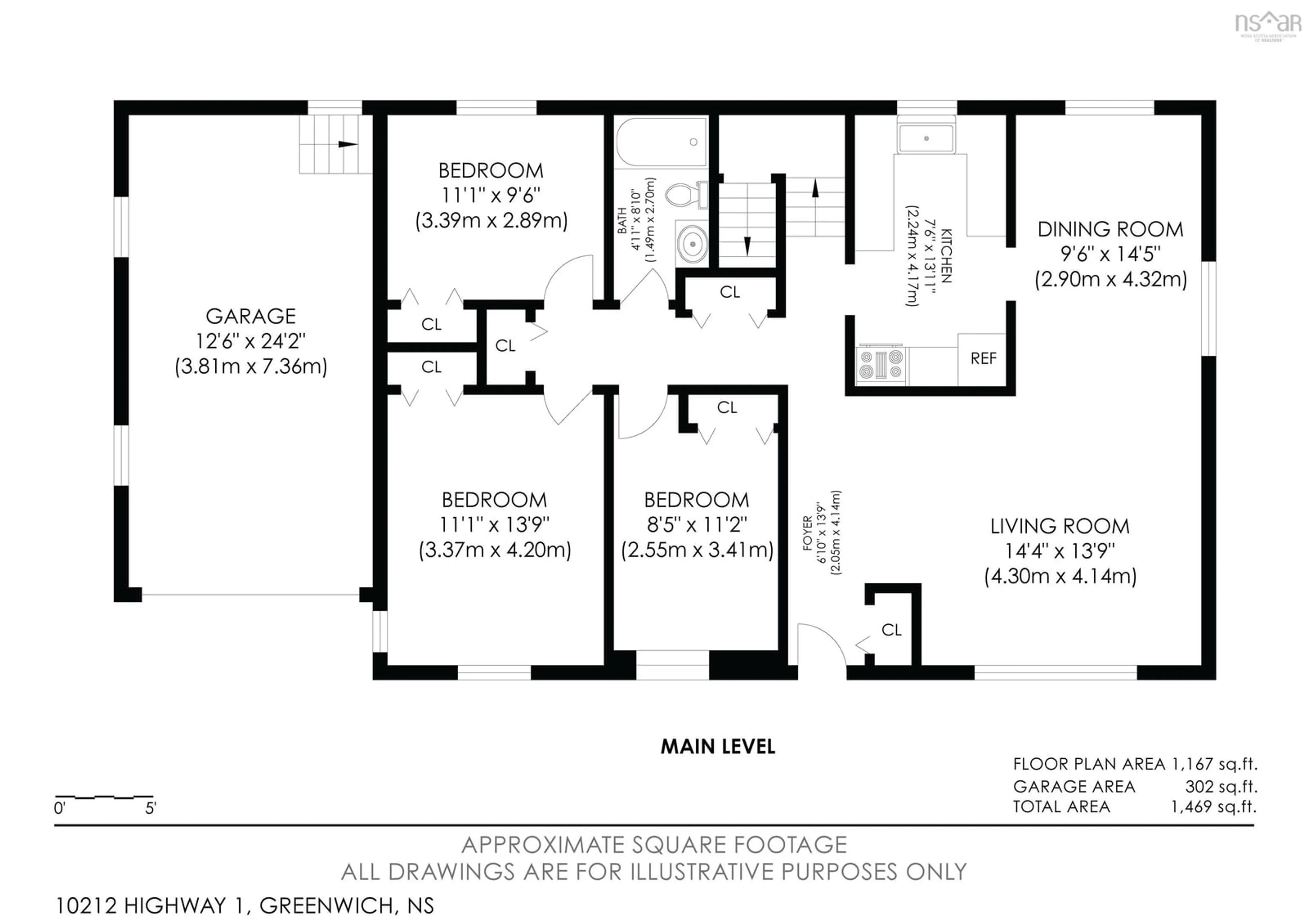 Floor plan for 10212 Highway 1, Greenwich Nova Scotia B4P 2R2